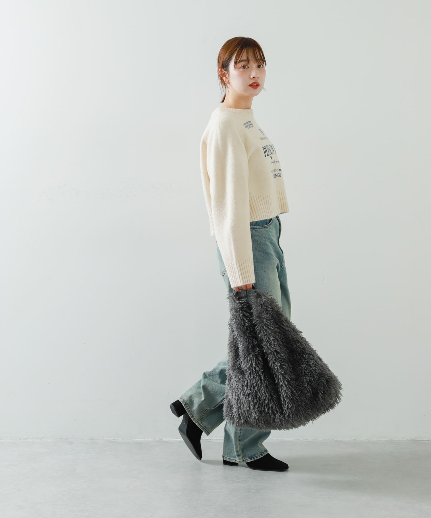 身長：158cm サイズ：one
