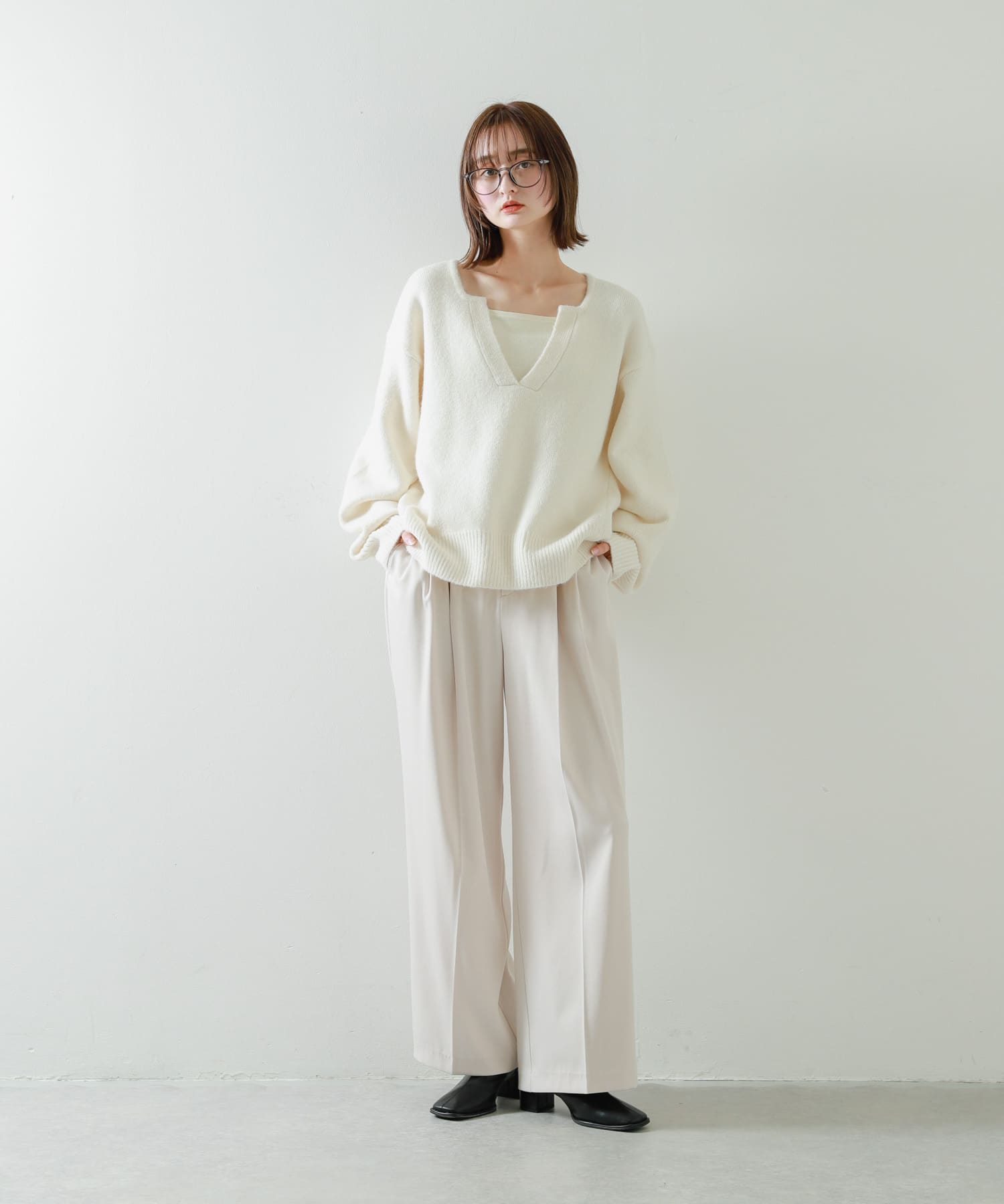 身長：169cm サイズ：one