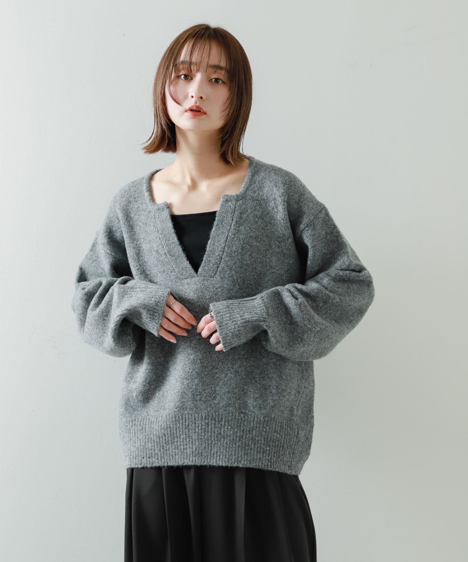 身長：169cm サイズ：one