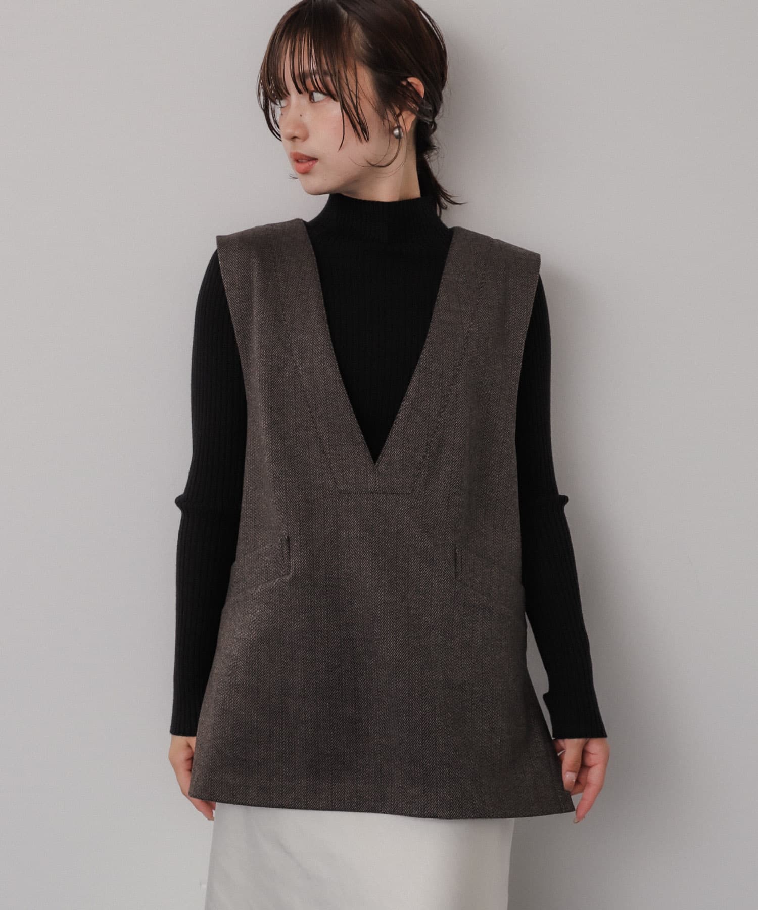 身長：158cm サイズ：one