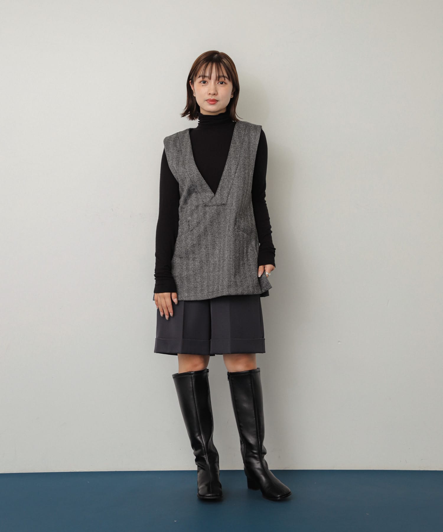 身長：158cm サイズ：one