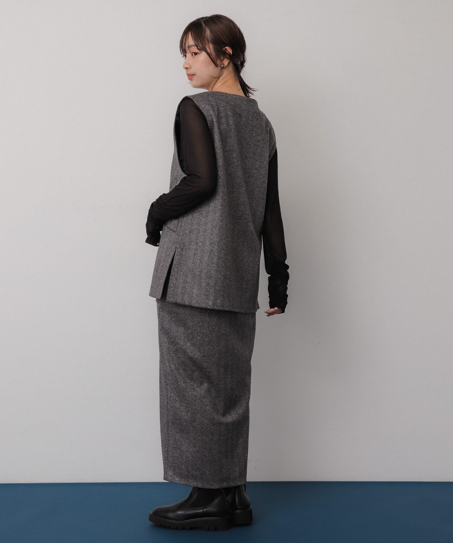 身長：158cm サイズ：one