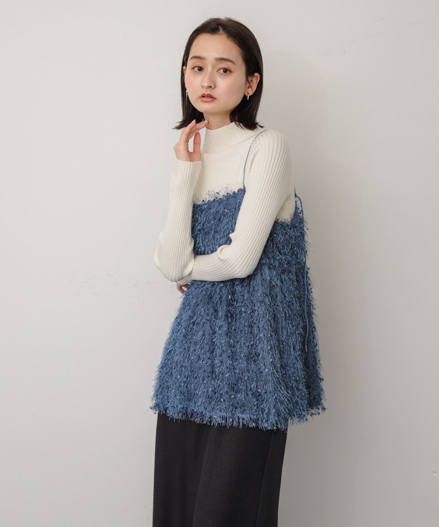 身長：169cm サイズ：one