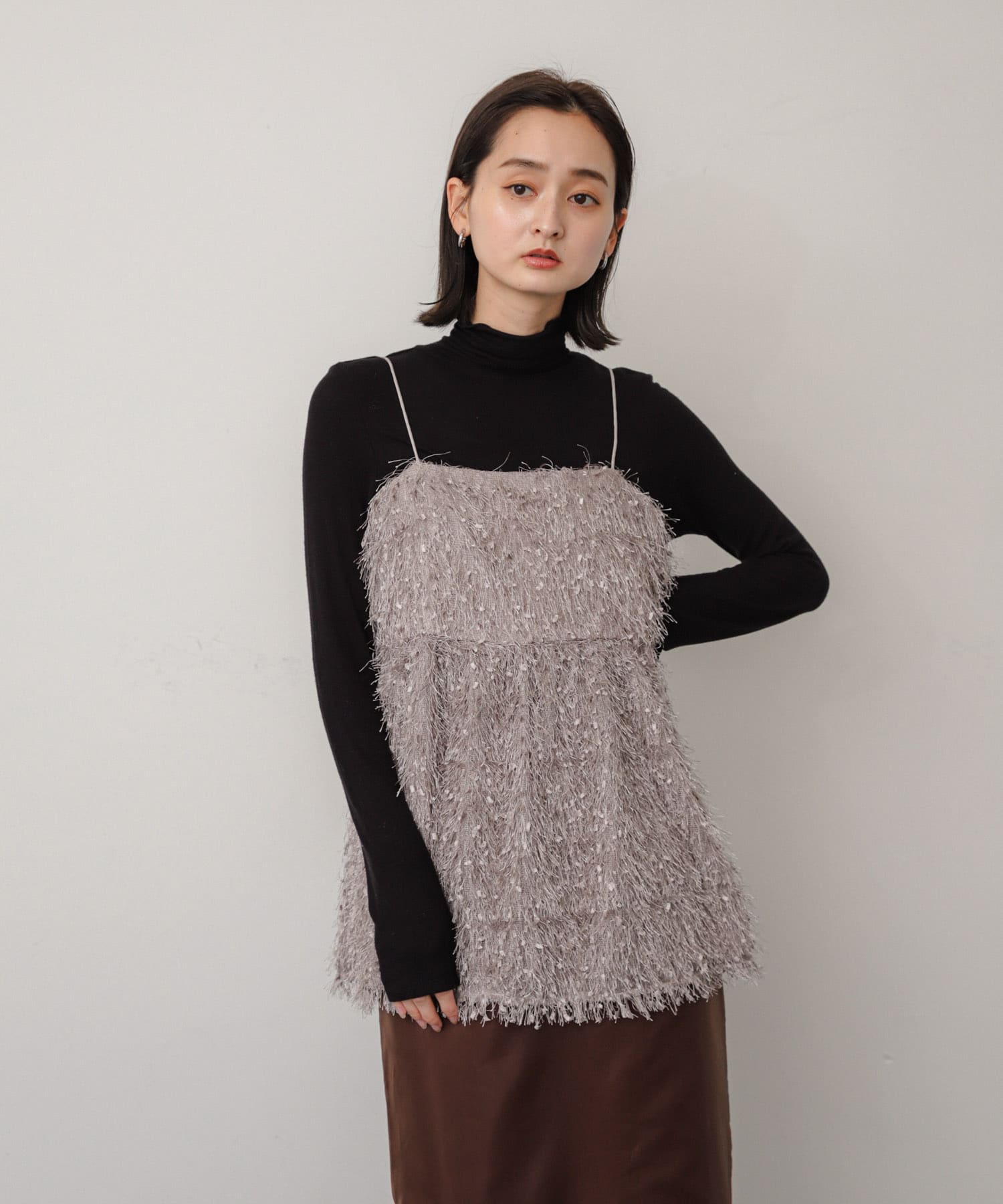 身長：169cm サイズ：one