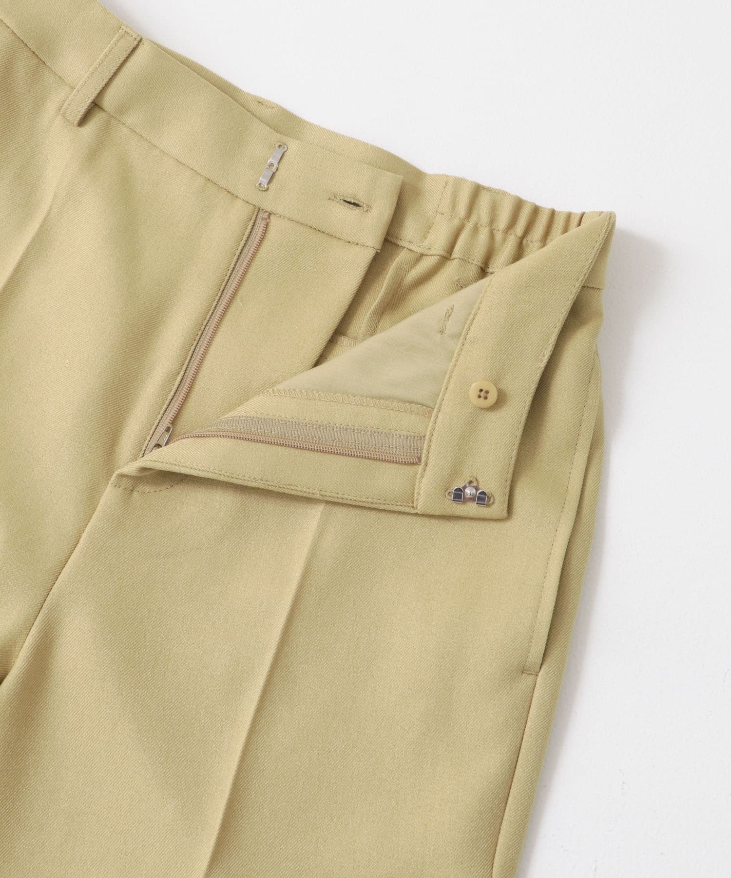 ウールライクキックフレアパンツ BEIGE S