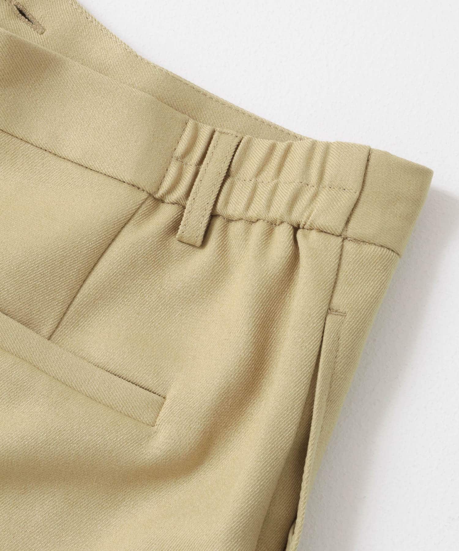ウールライクキックフレアパンツ BEIGE S