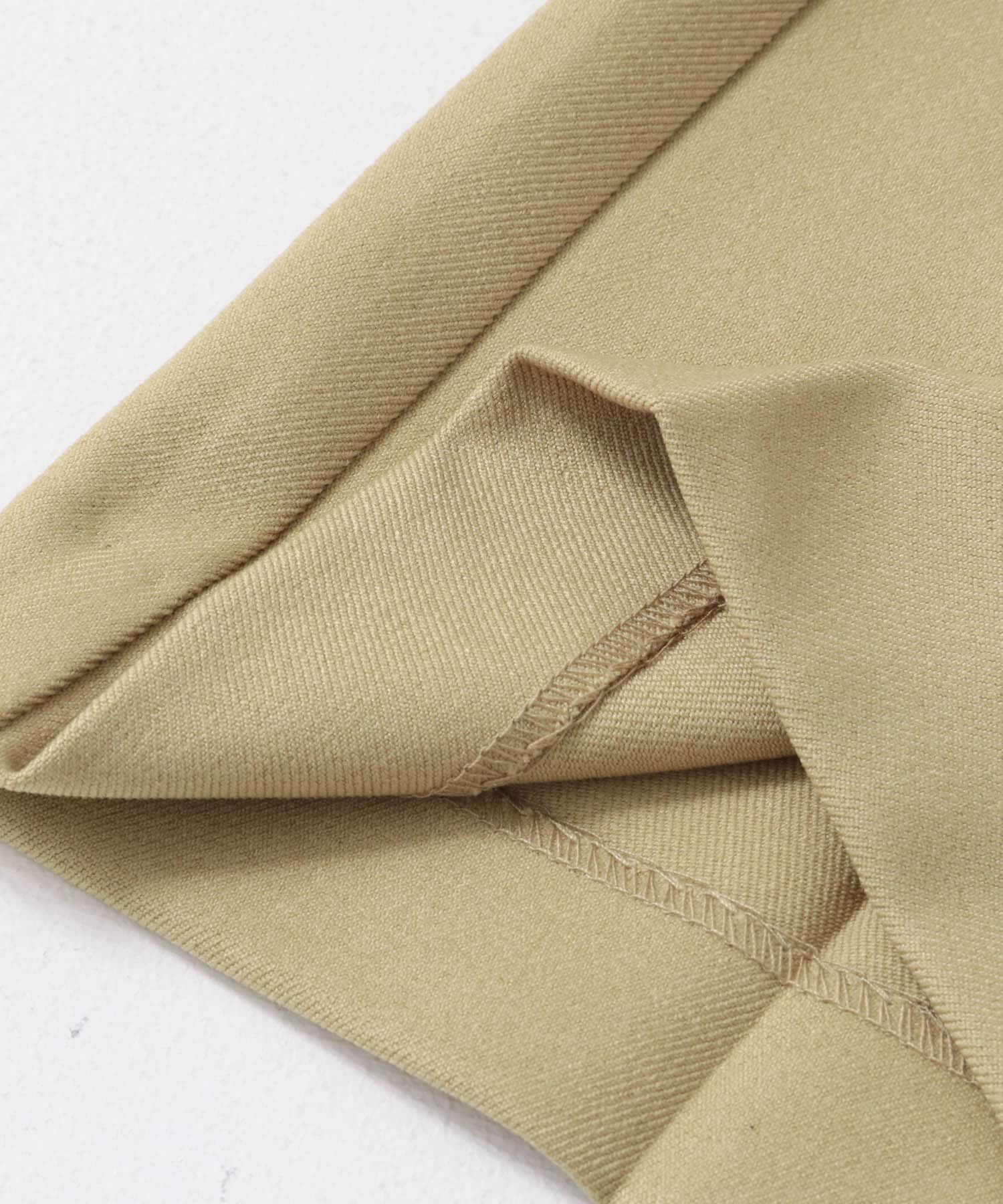ウールライクキックフレアパンツ BEIGE S