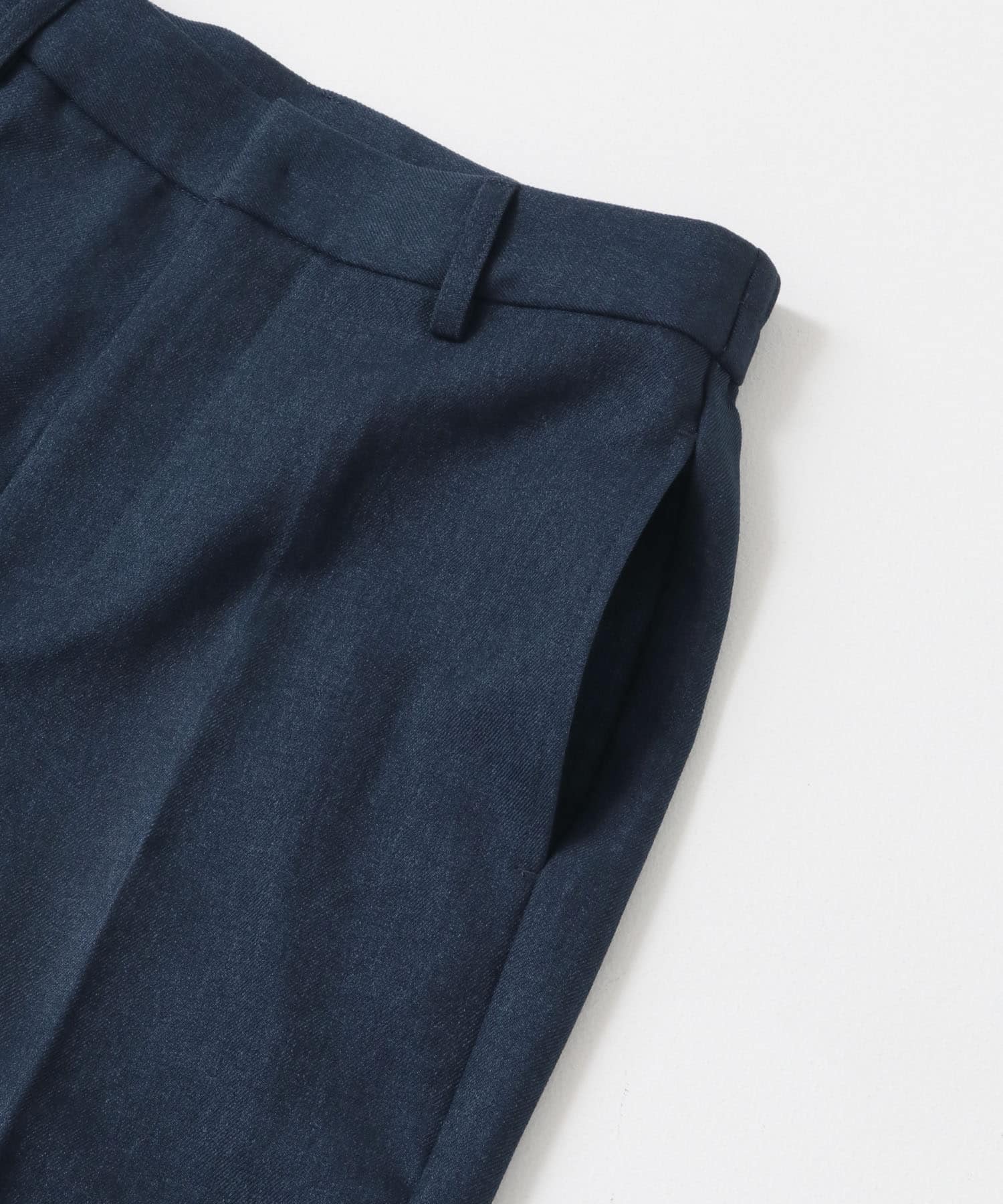 ウールライクキックフレアパンツ NAVY S
