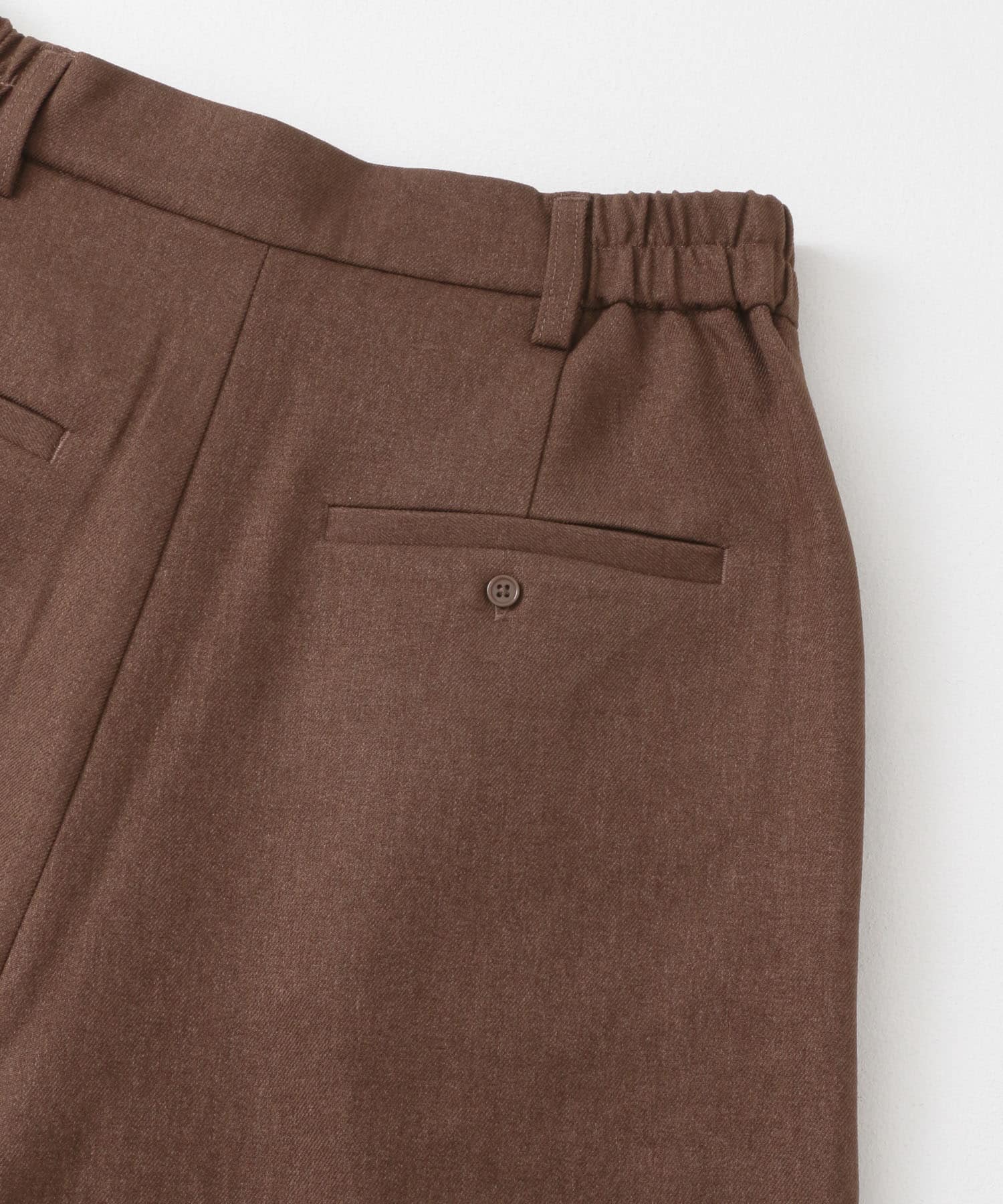 ストレートスラックスパンツ BROWN XS