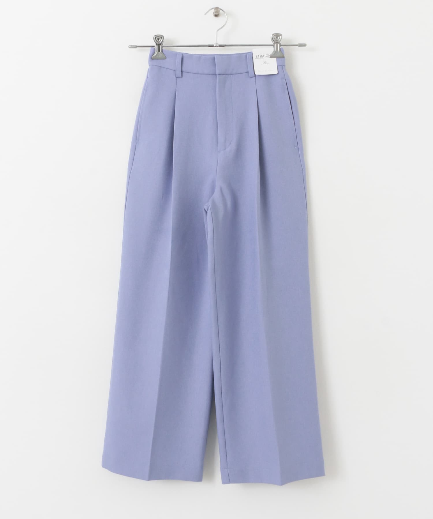 ストレートスラックスパンツ PURPLE XS