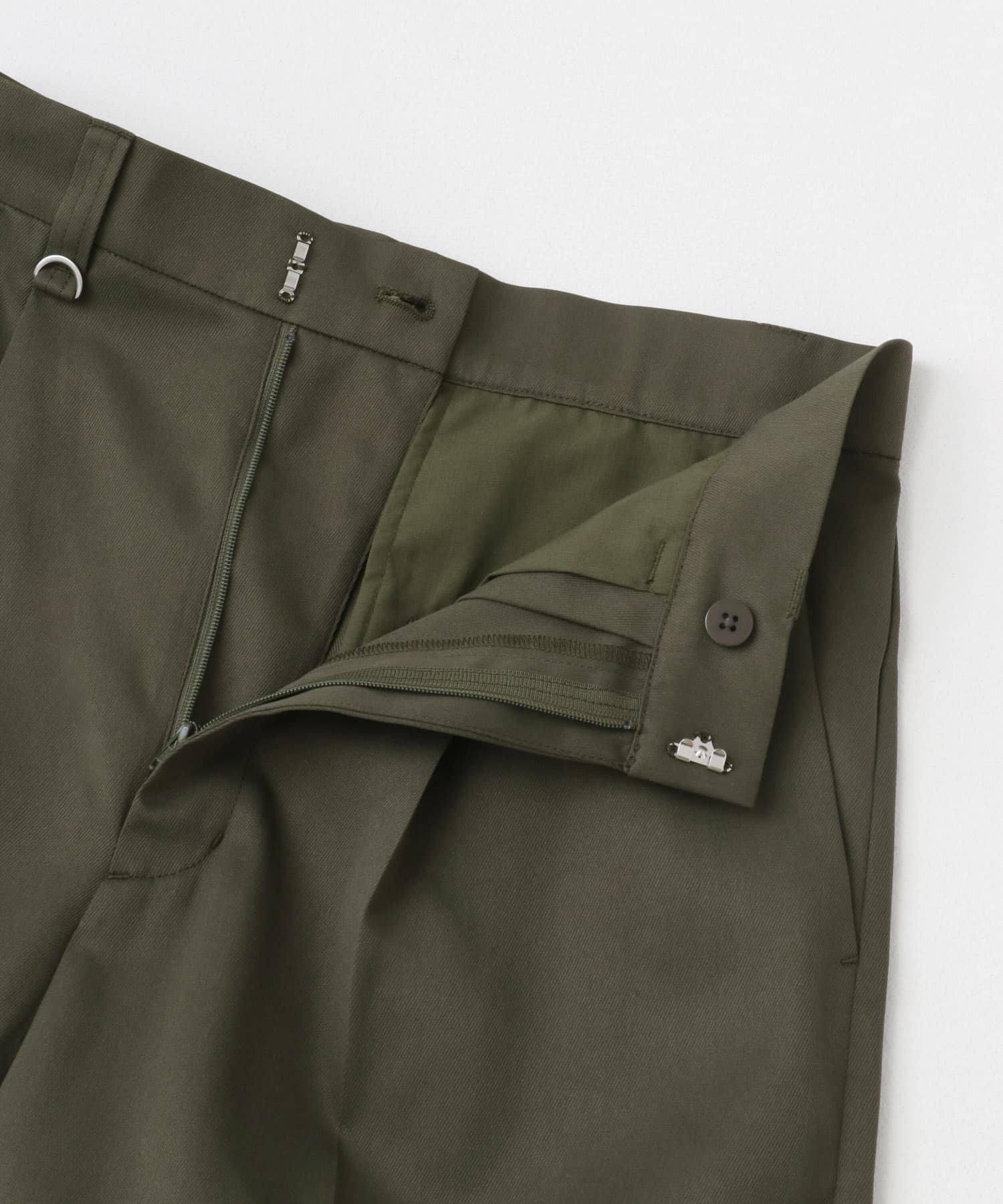ワイドターンバックパンツ KHAKI S
