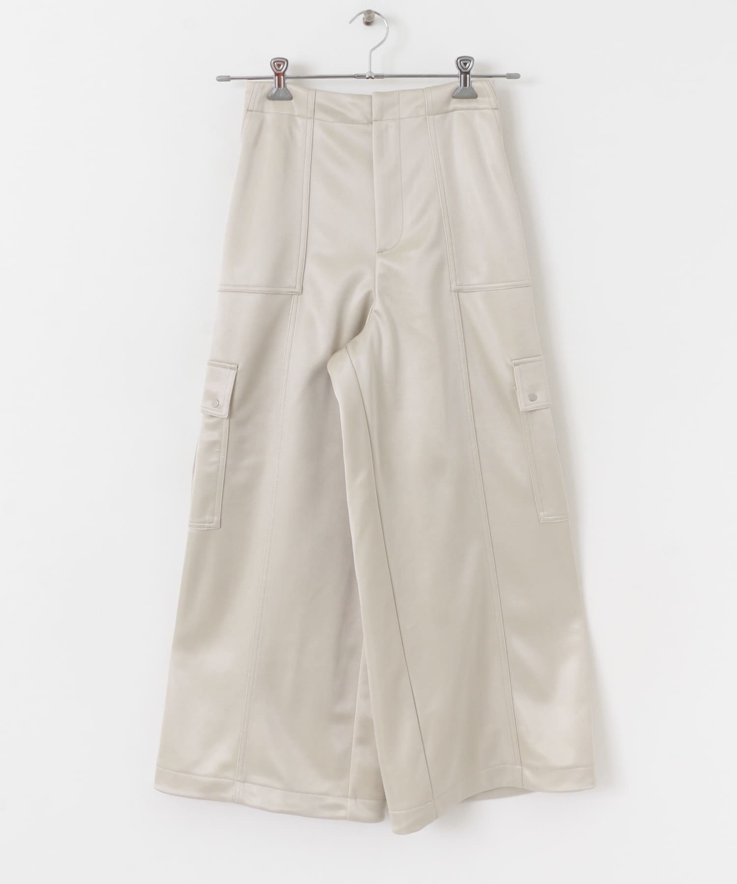 シャイニーカットカーゴパンツ GREIGE S