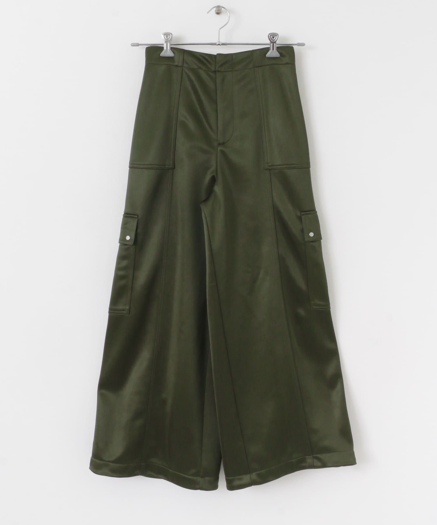 シャイニーカットカーゴパンツ KHAKI S