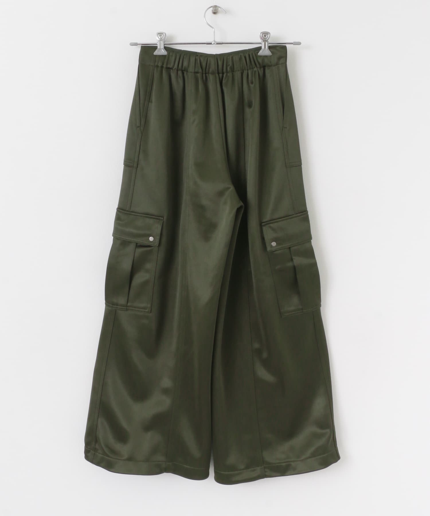 シャイニーカットカーゴパンツ KHAKI S