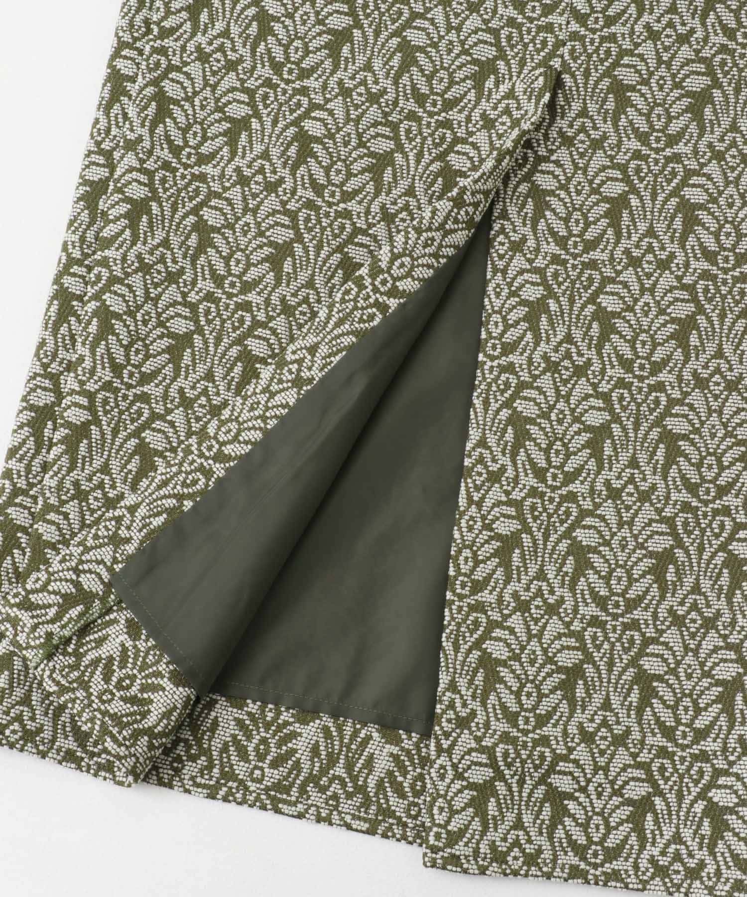 ジャガードスカート KHAKI S