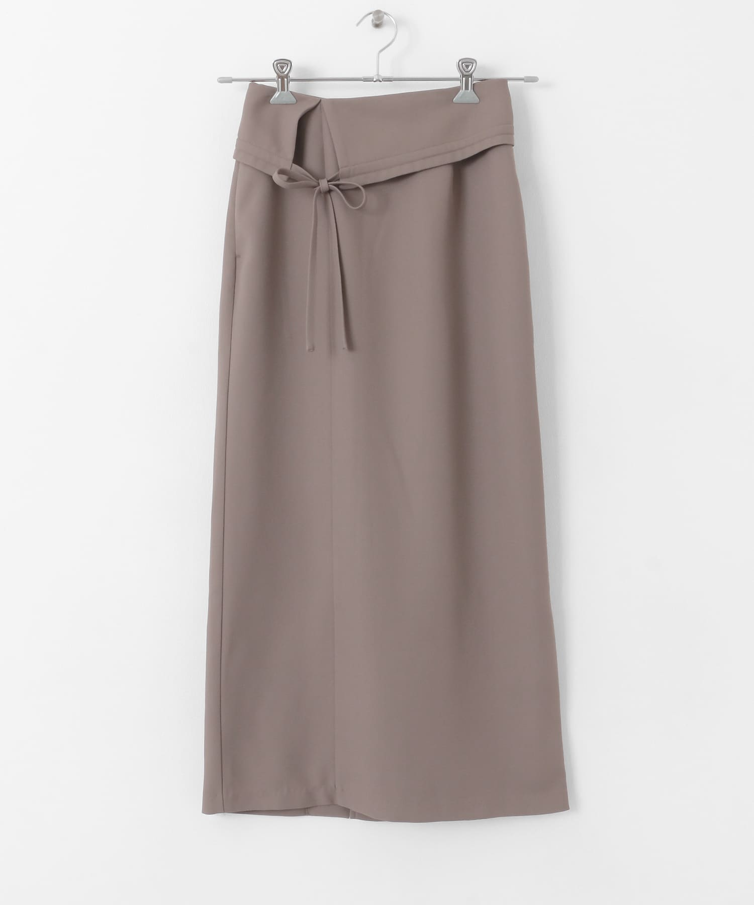 アシンメトリーオリカエシペンシルスカート MOCHA S