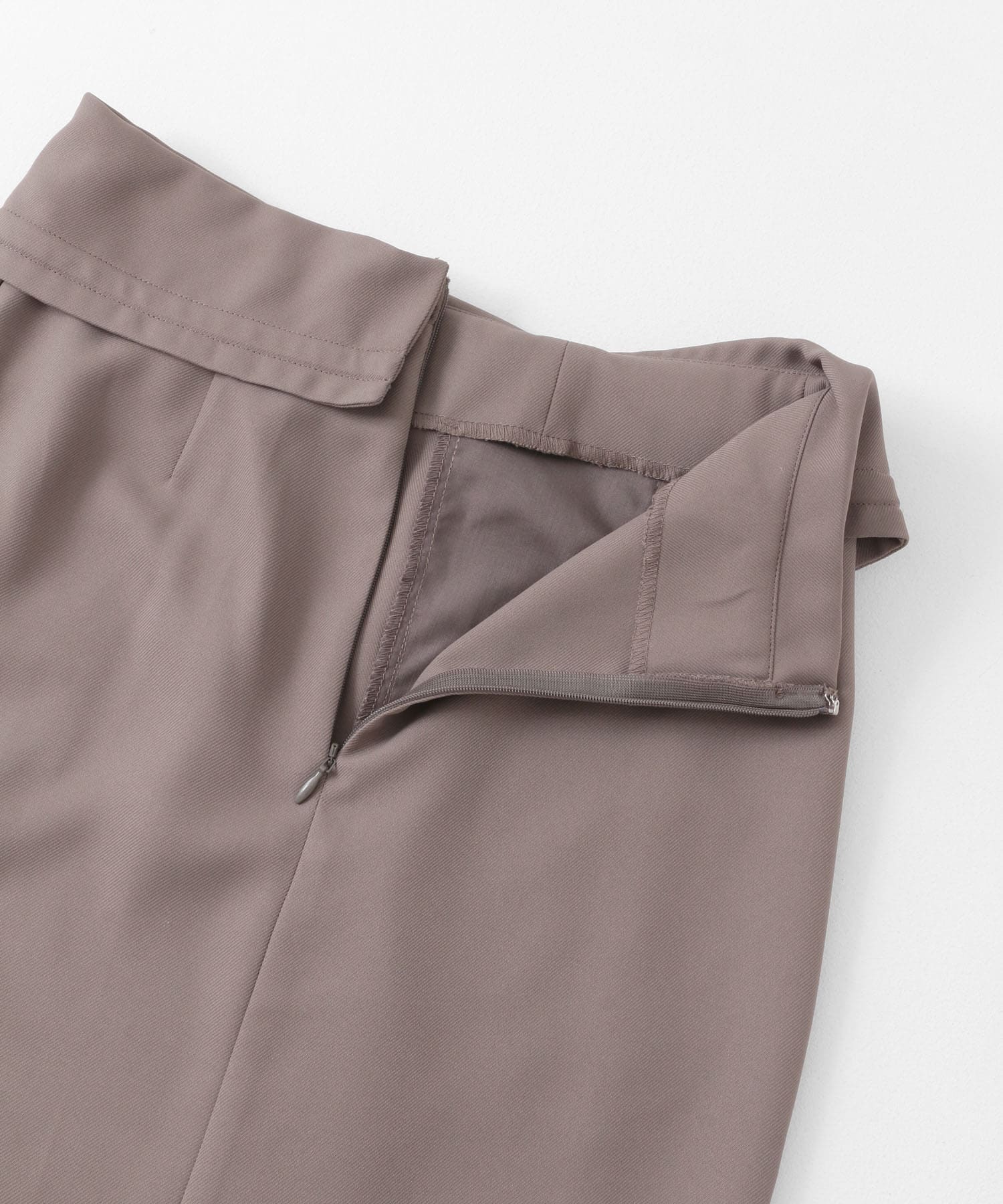 アシンメトリーオリカエシペンシルスカート MOCHA S