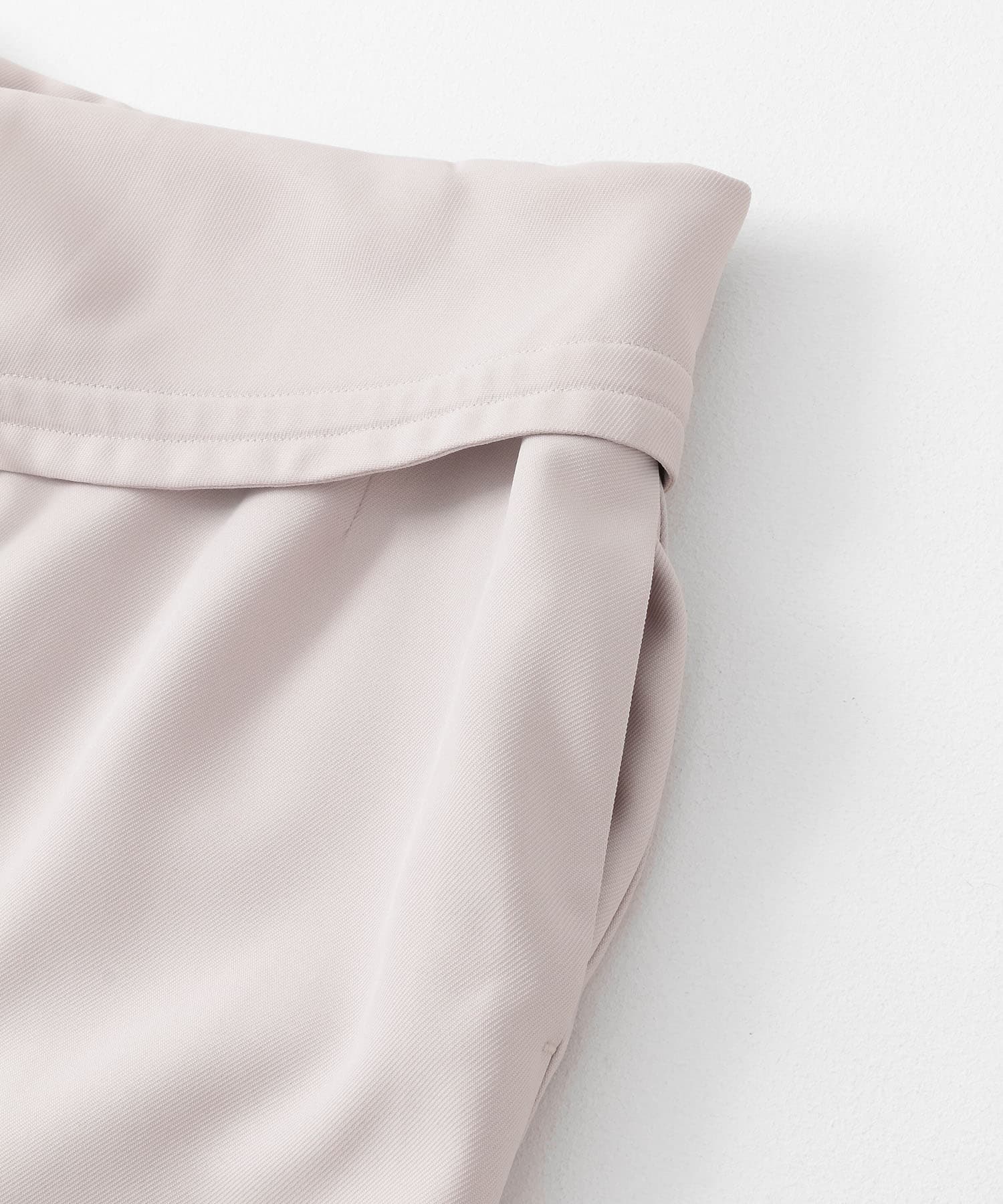 アシンメトリーオリカエシペンシルスカート GREIGE S