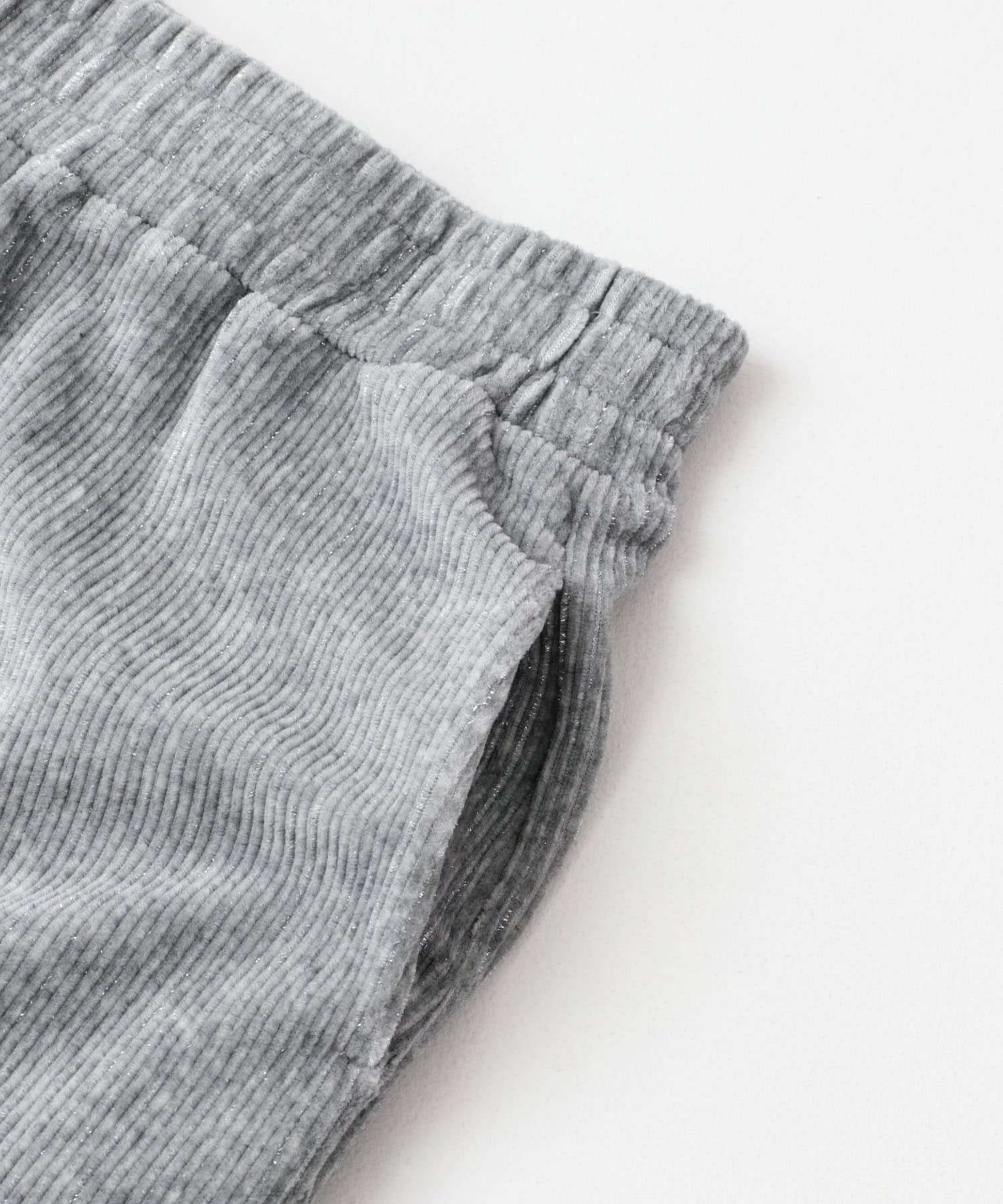 ラメカットコールナロースカート GRAY Short