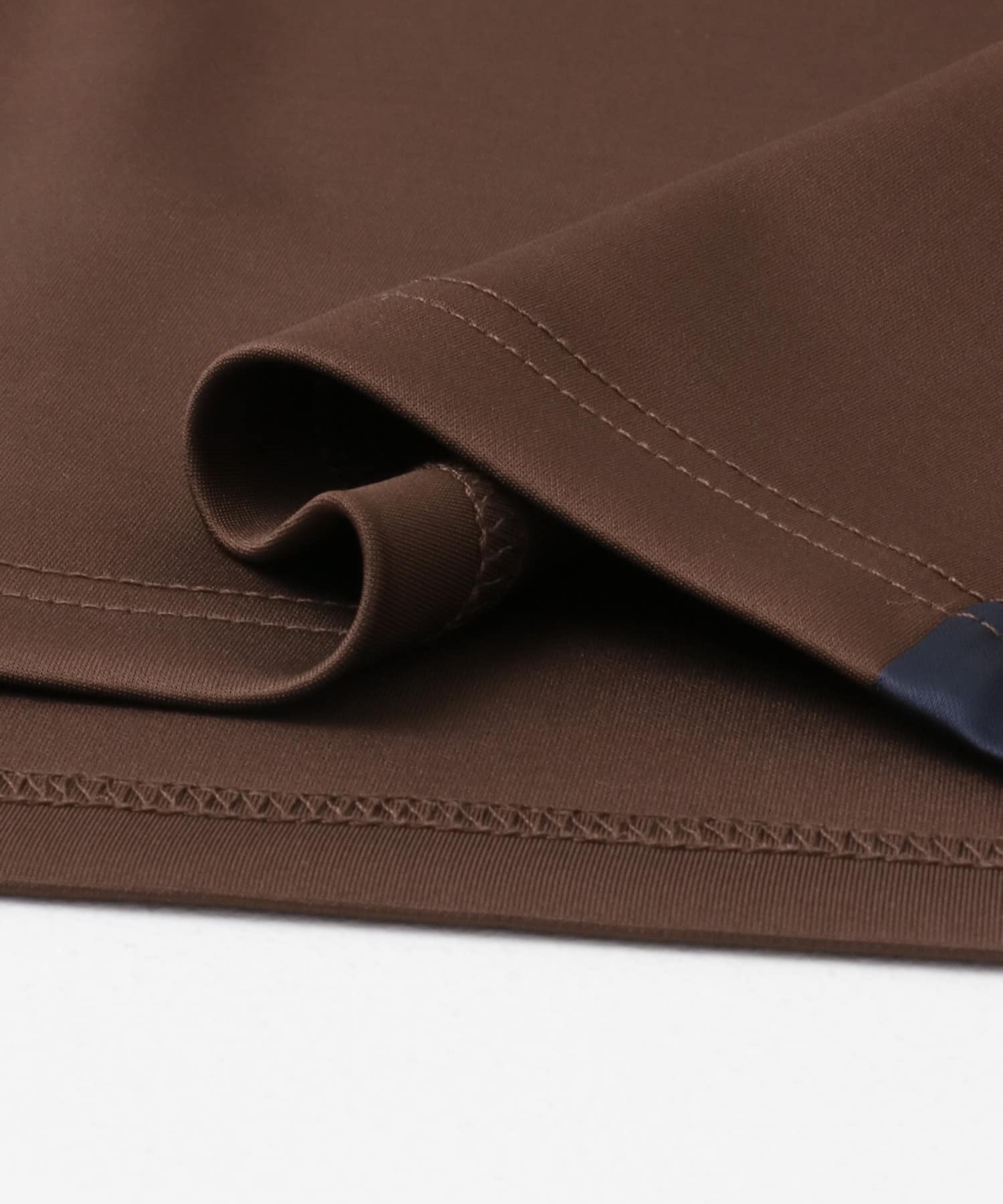 サテンキリカエラインスカート BROWN one