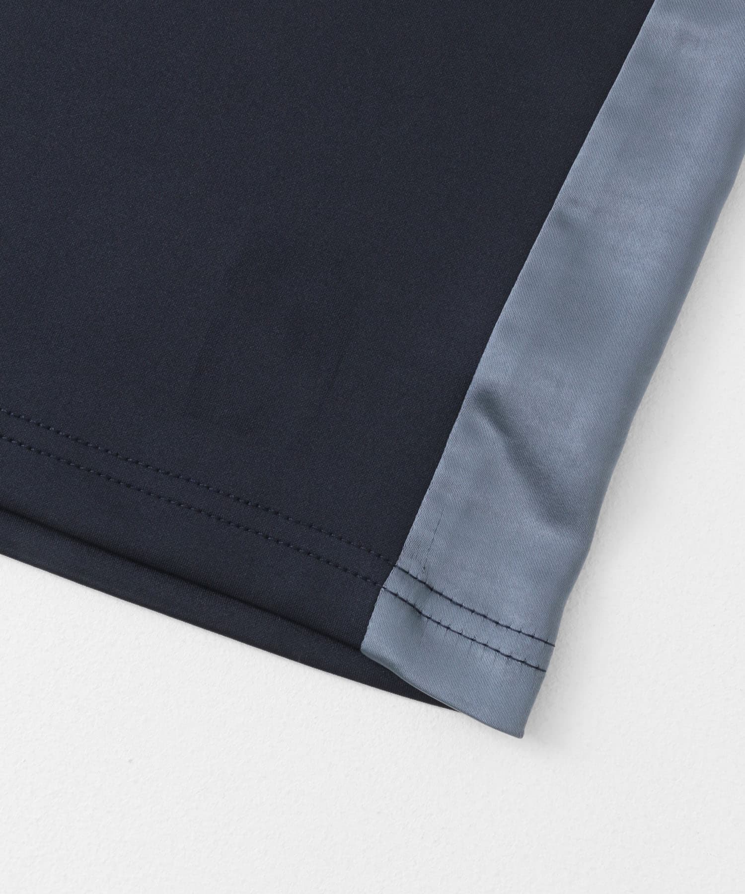 サテンキリカエラインスカート NAVY one