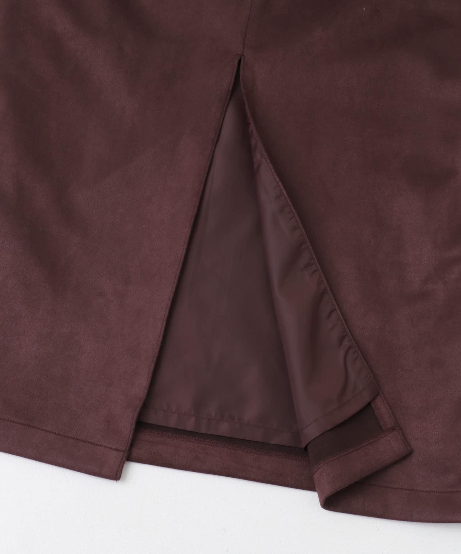 ポンチタイトスカート BROWN S