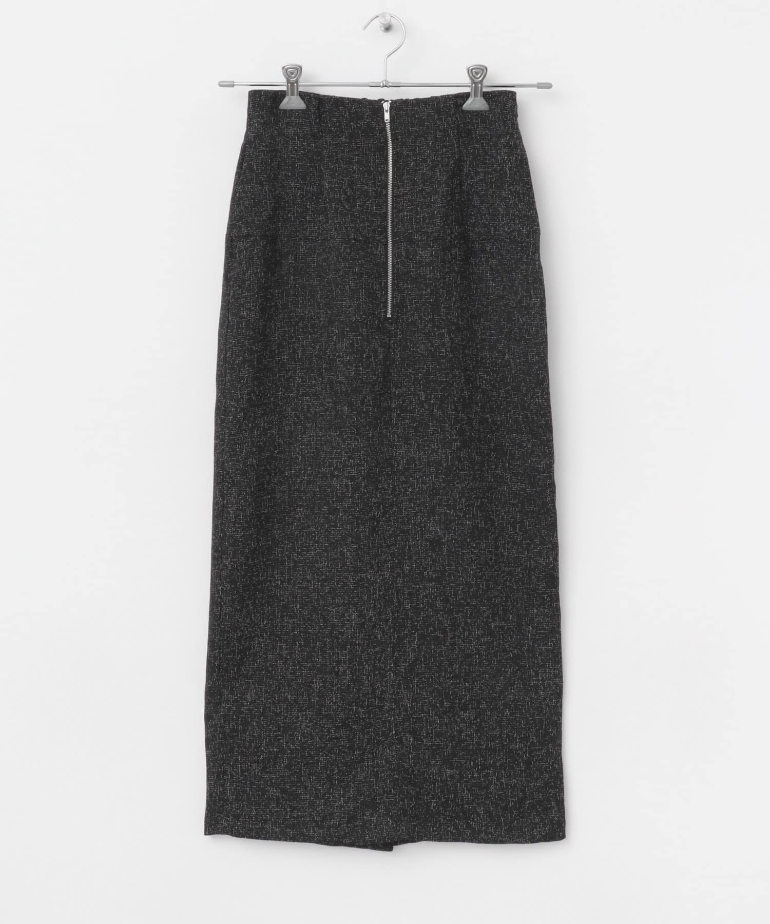 フロントジップアイラインスカート CHARCOAL S