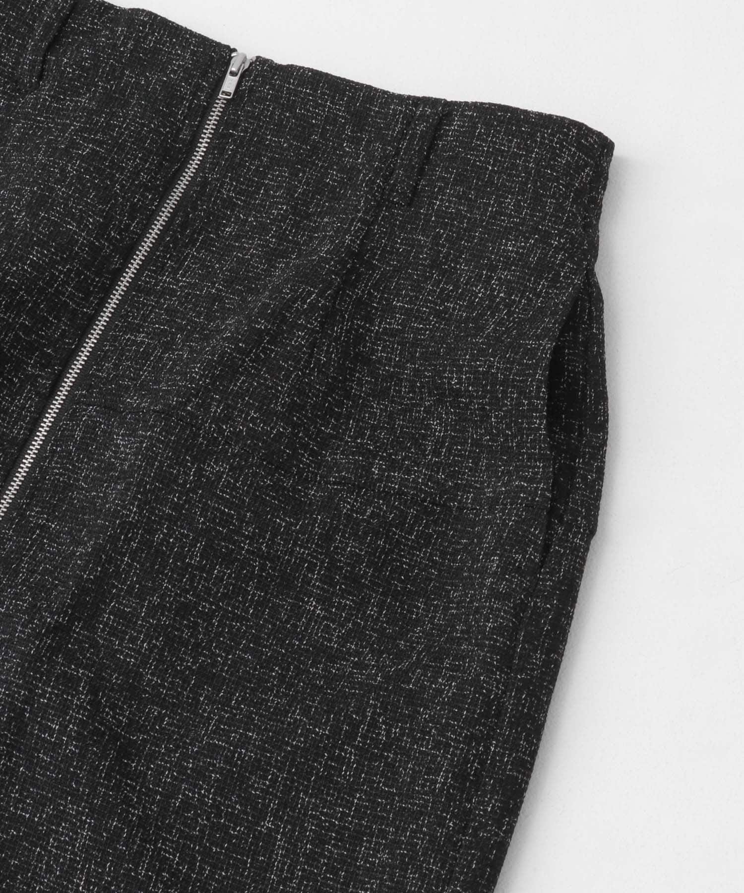 フロントジップアイラインスカート CHARCOAL S