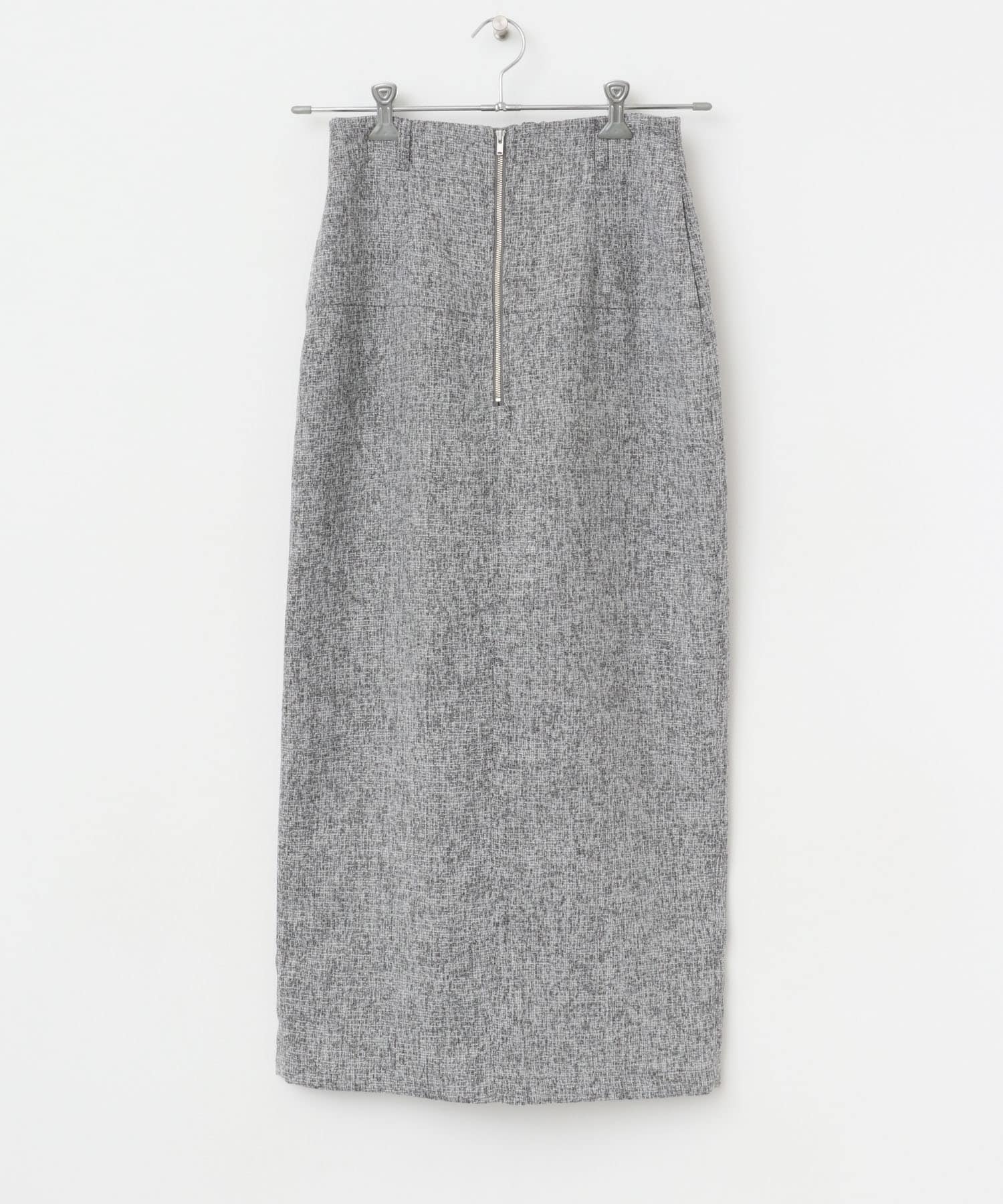 フロントジップアイラインスカート GRAY S