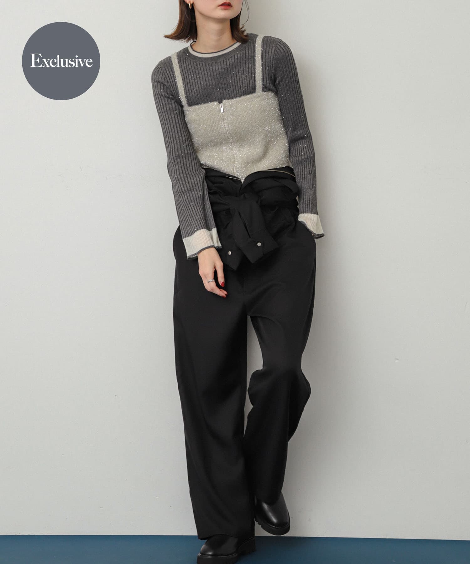 『別注』さらさ×SENSE OF PLACE　ソフトツイルジャンプスーツ