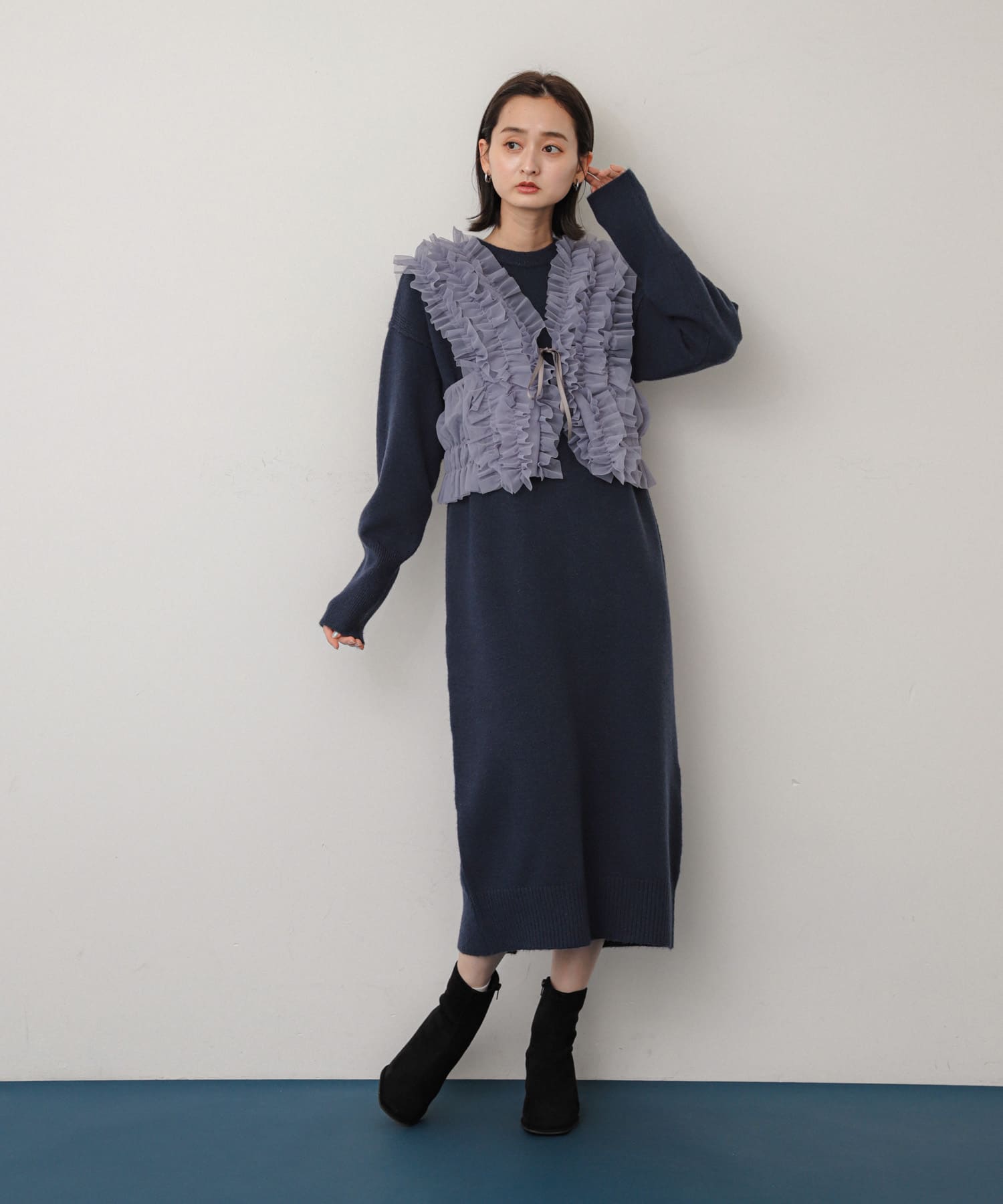身長：169cm サイズ：one