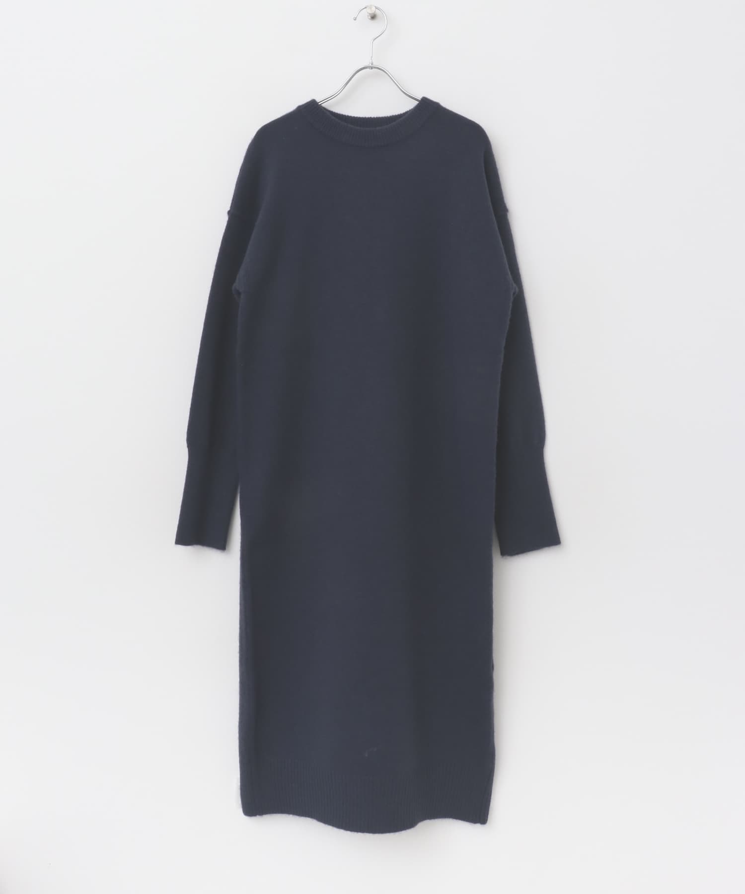 チュールベストレイヤードニットワンピース NAVY one