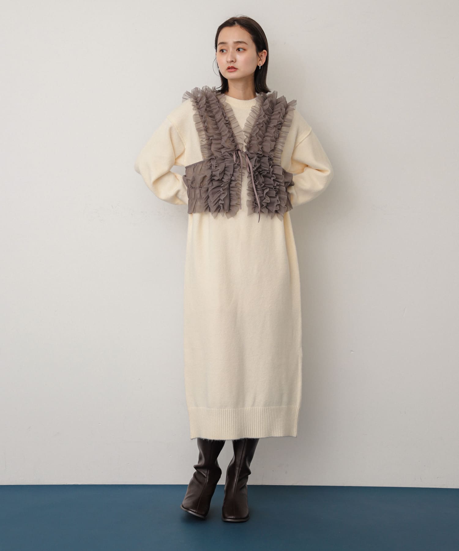 身長：169cm サイズ：one