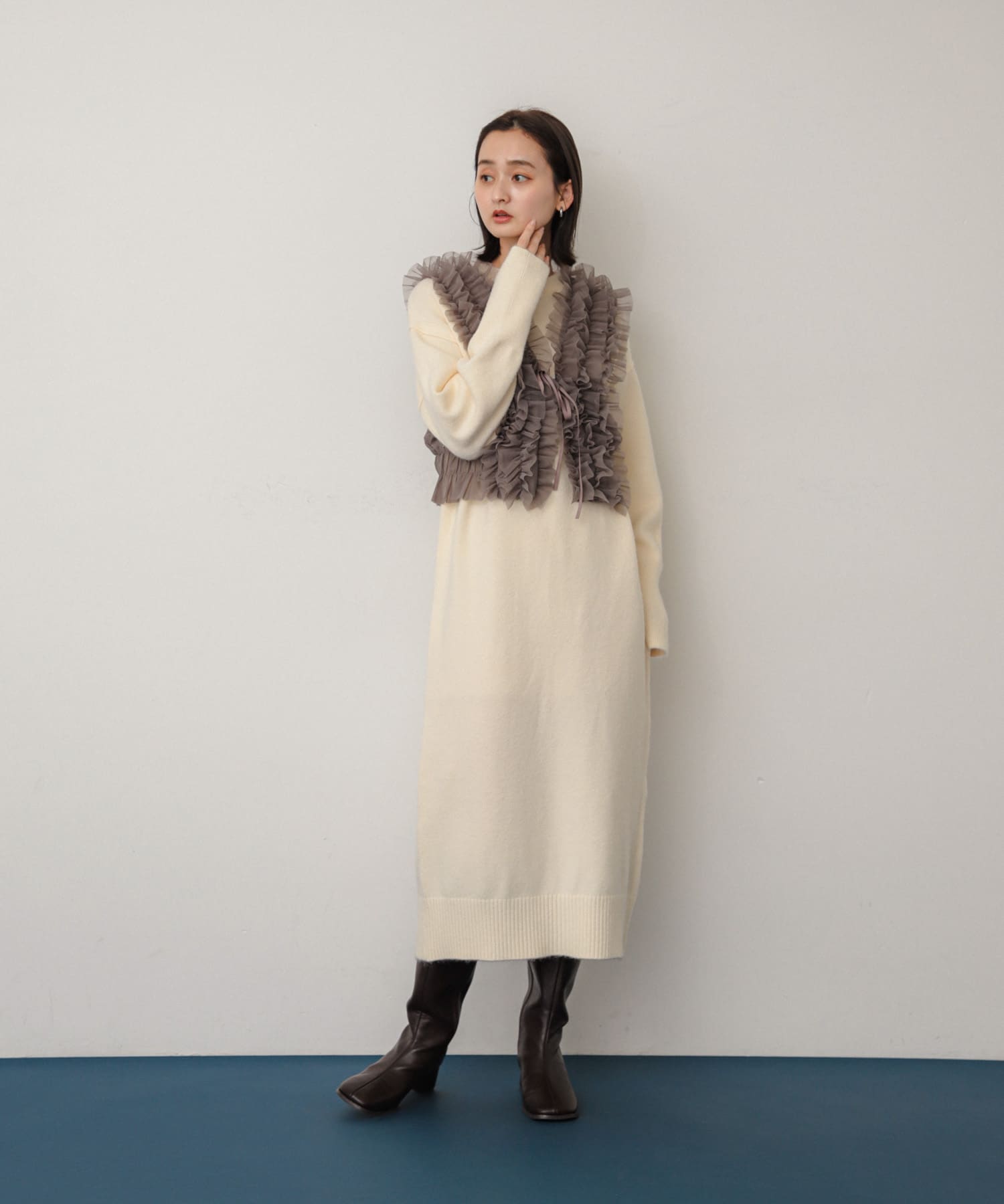 身長：169cm サイズ：one