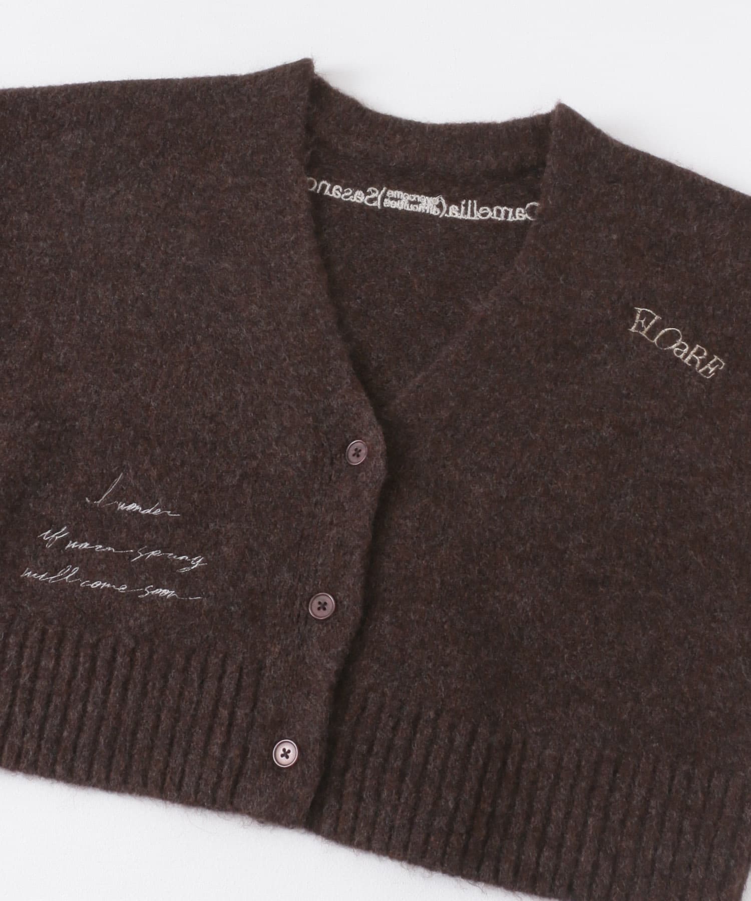 シシュウカーディガンセットワンピース BROWN one