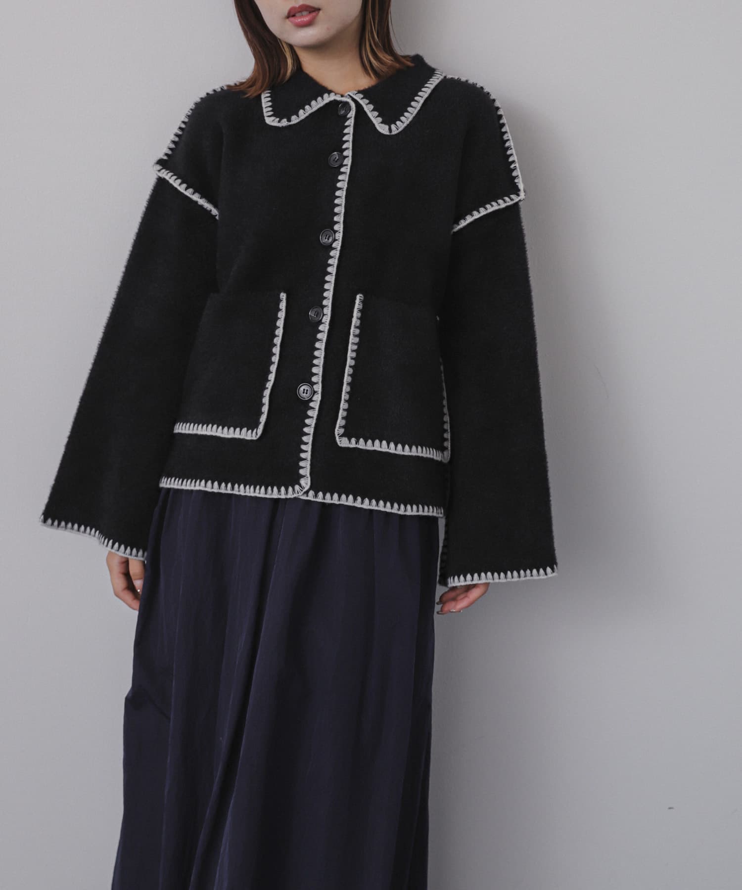 身長：158cm サイズ：one