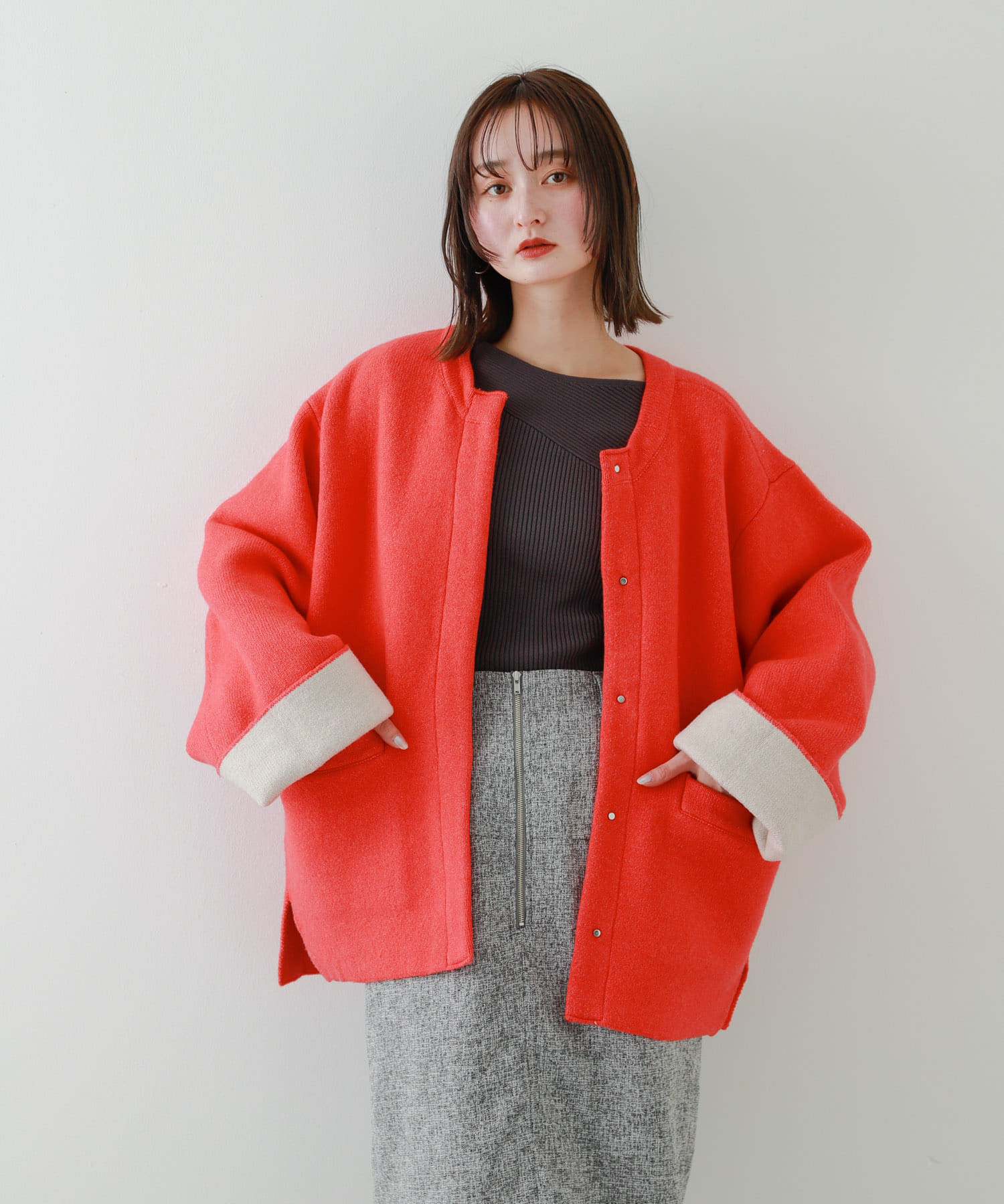 身長：169cm サイズ：one