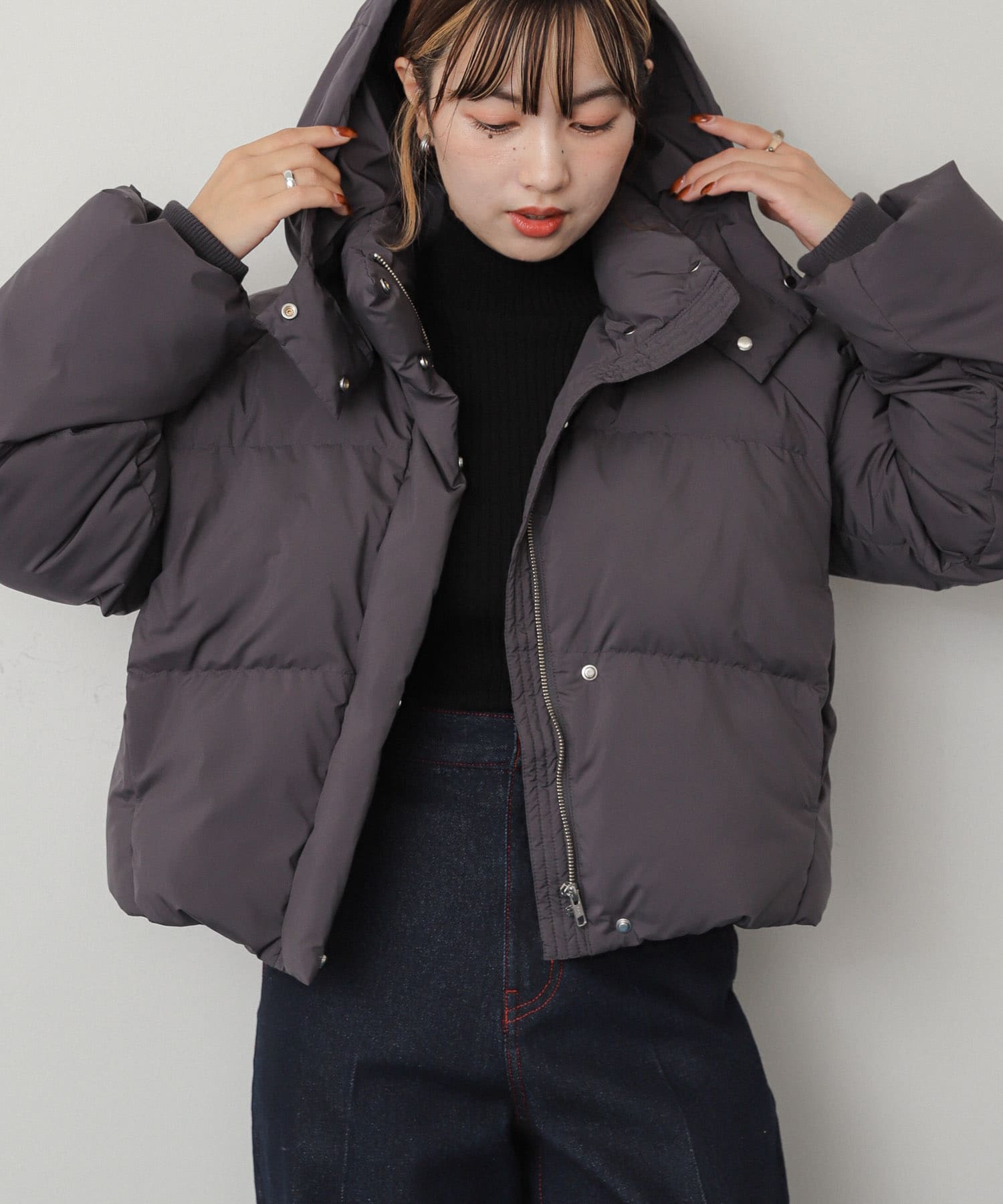 身長：158cm サイズ：one