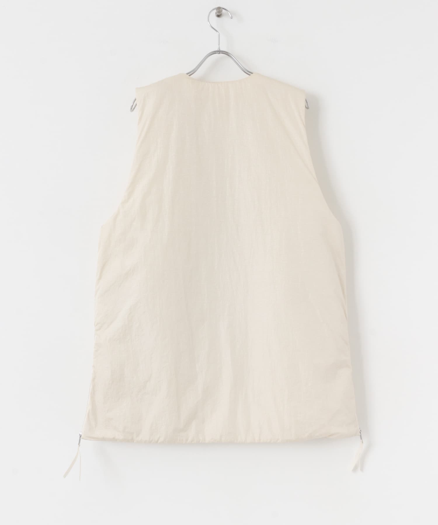 サイドジップパフベスト IVORY one