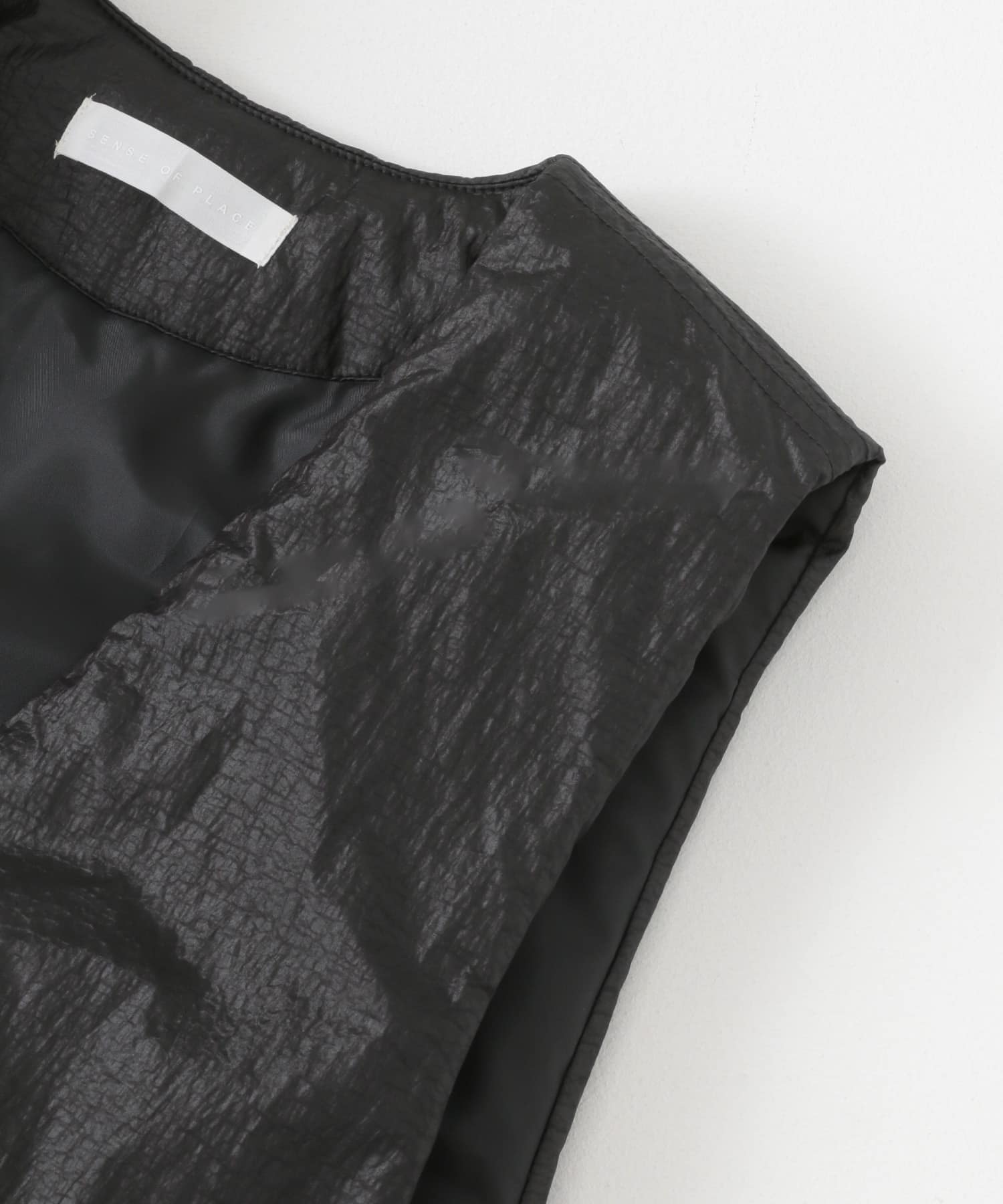 サイドジップパフベスト BLACK one