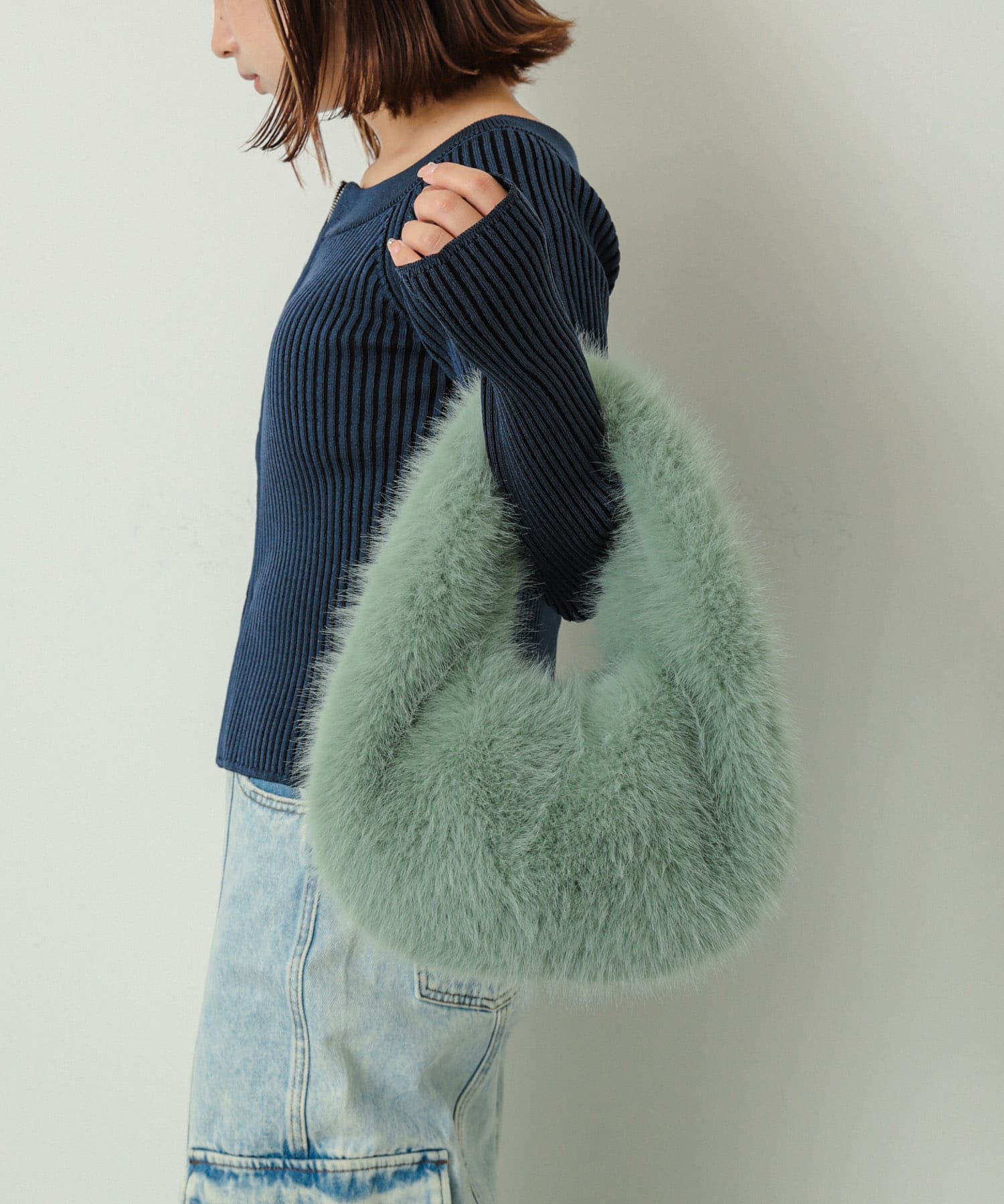 ファーラウンドバッグ MINT one