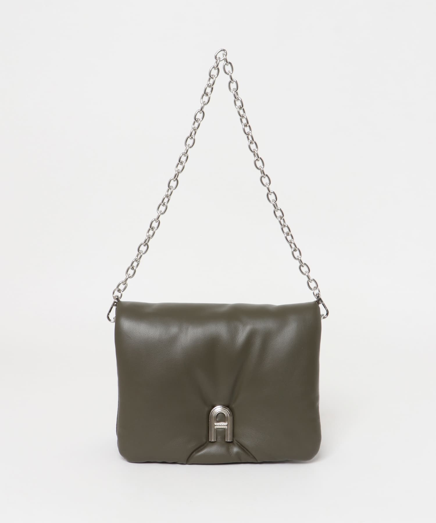 『一部WEB限定カラー』チェーンパフバッグ KHAKI one