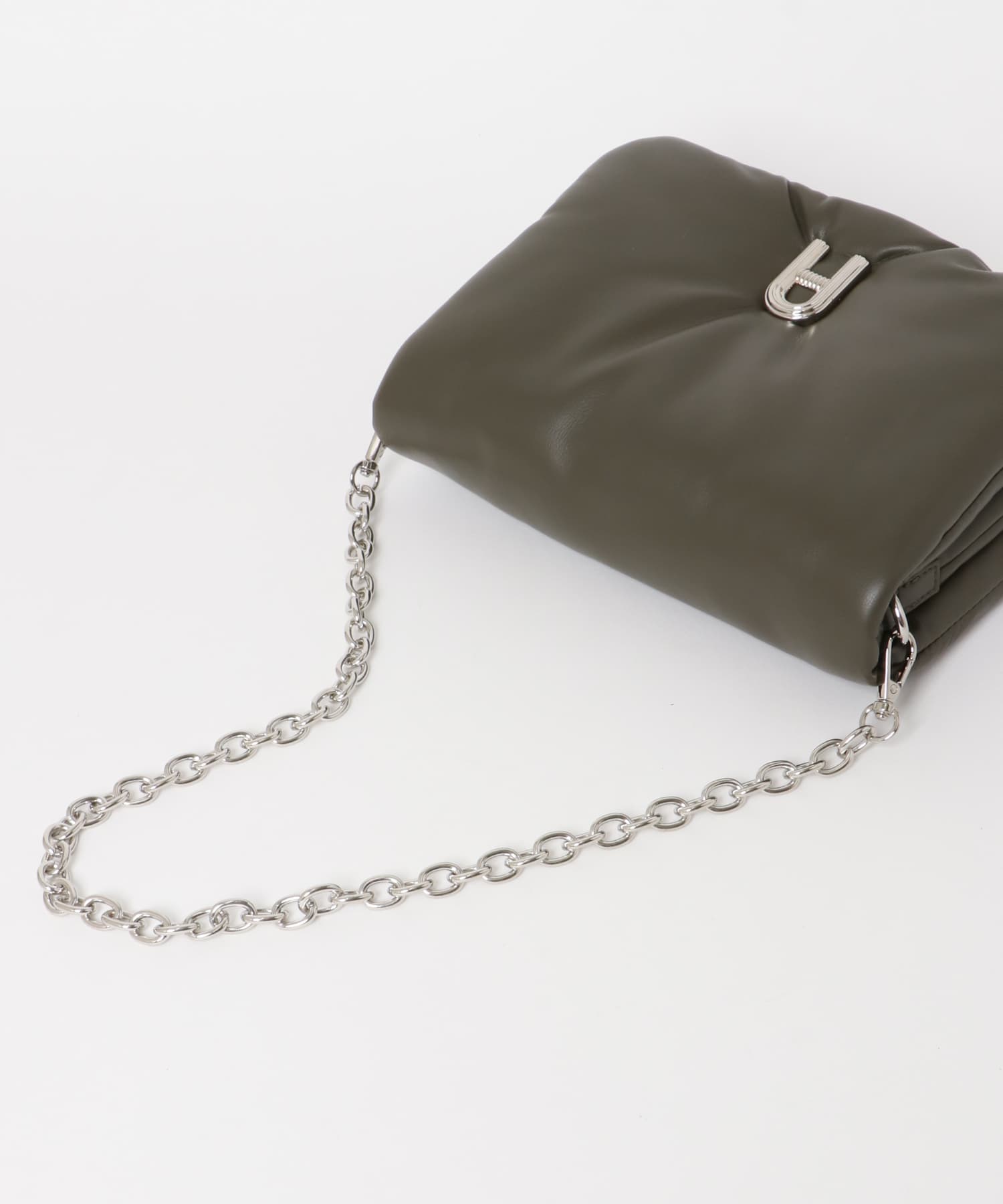 『一部WEB限定カラー』チェーンパフバッグ KHAKI one