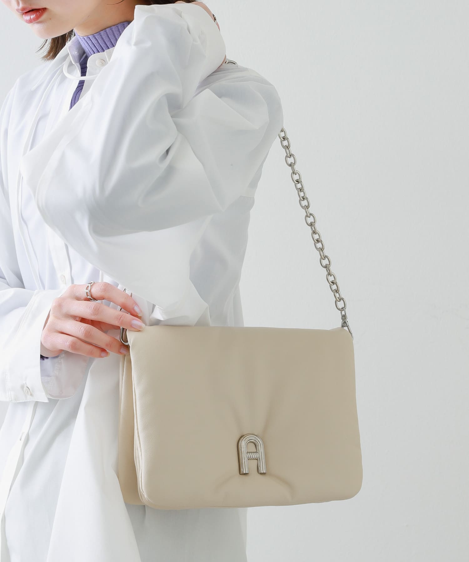 『一部WEB限定カラー』チェーンパフバッグ