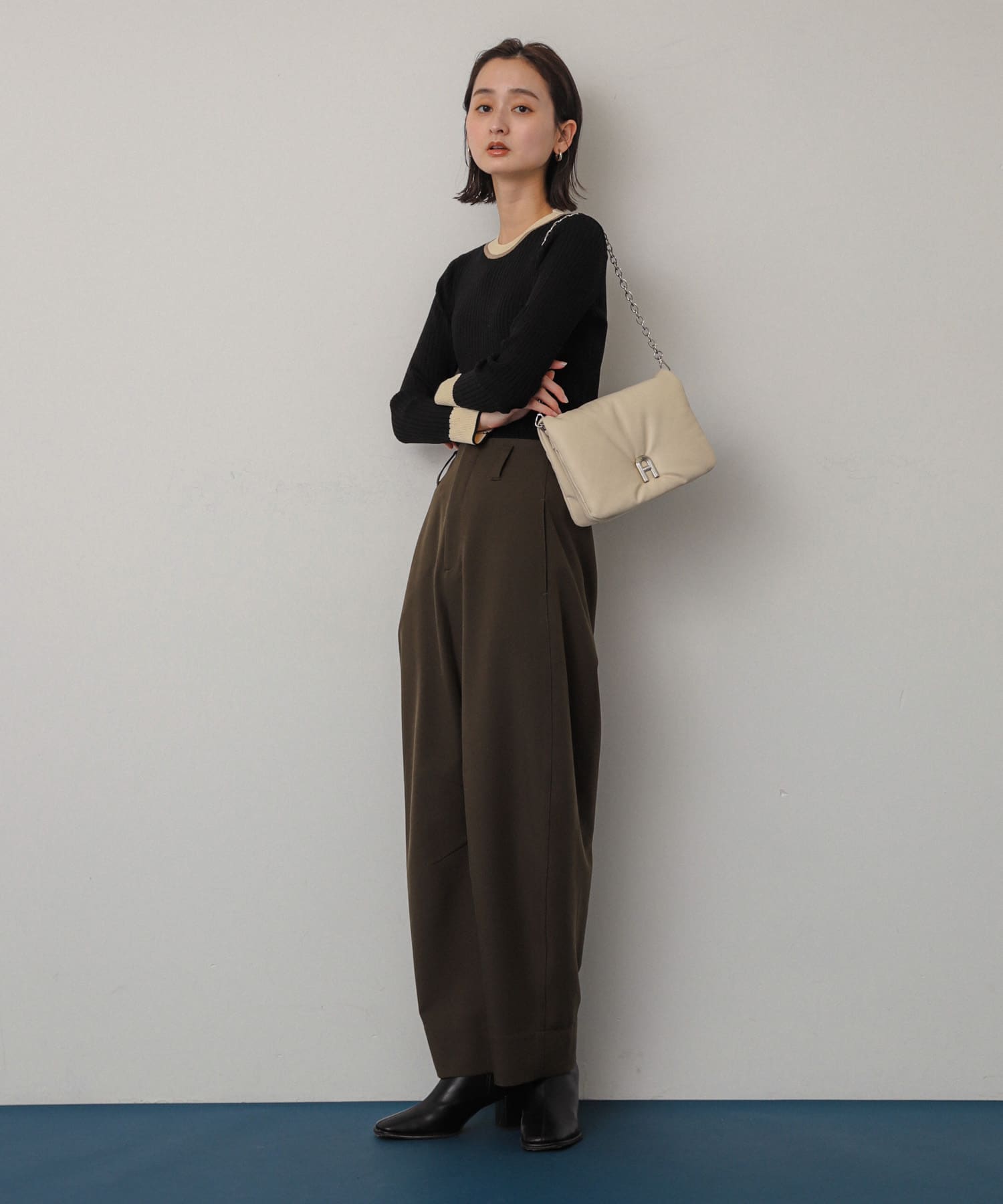 『一部WEB限定カラー』チェーンパフバッグ IVORY one