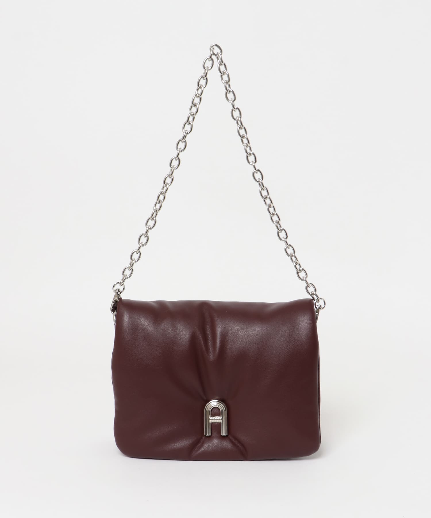 『一部WEB限定カラー』チェーンパフバッグ BURGUNDY one