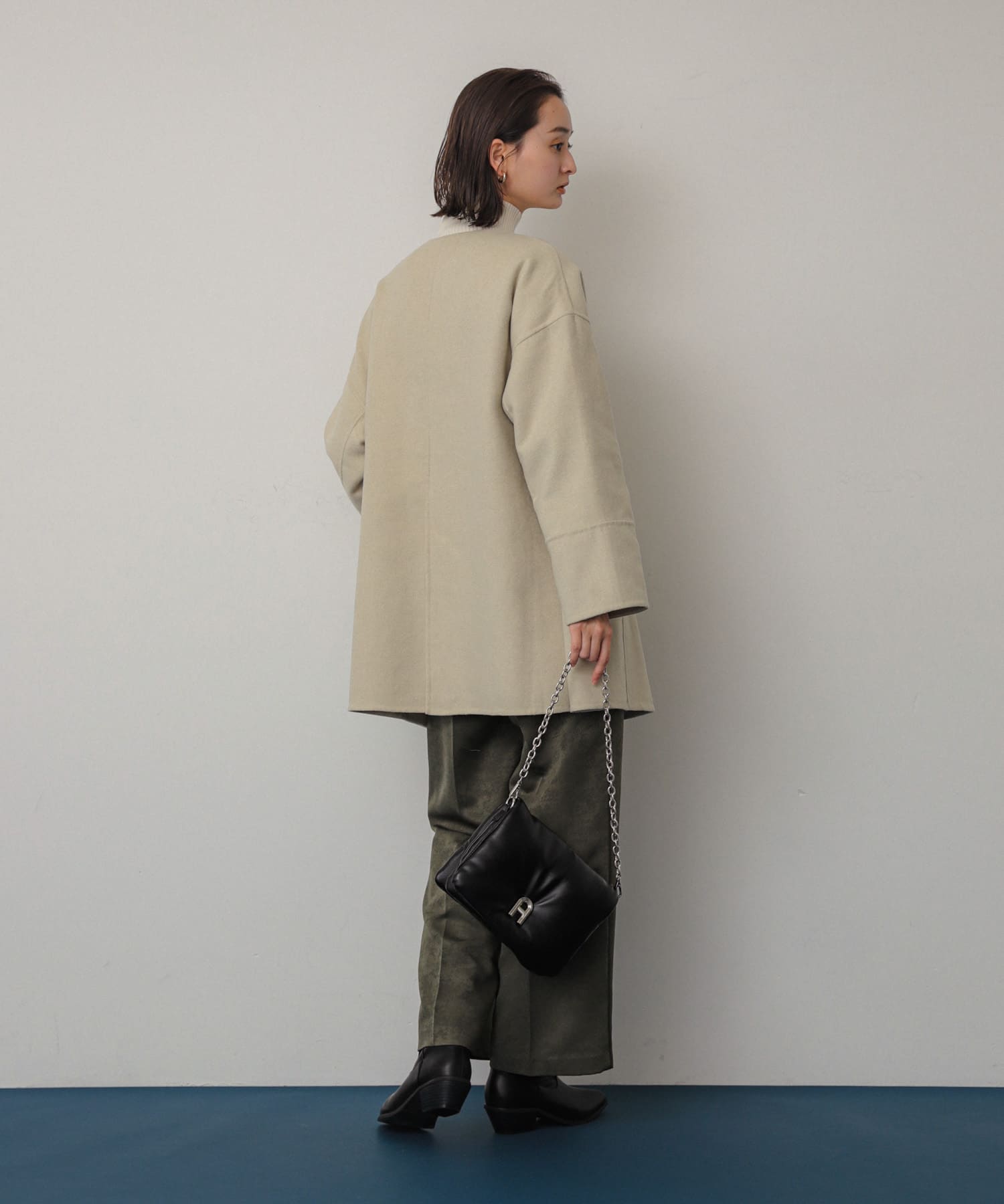 『一部WEB限定カラー』チェーンパフバッグ BLACK one