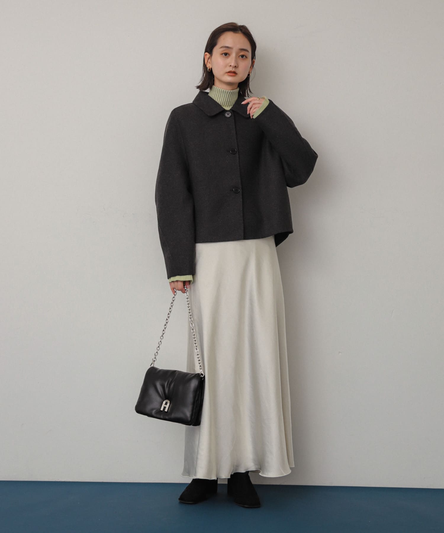 『一部WEB限定カラー』チェーンパフバッグ BLACK one