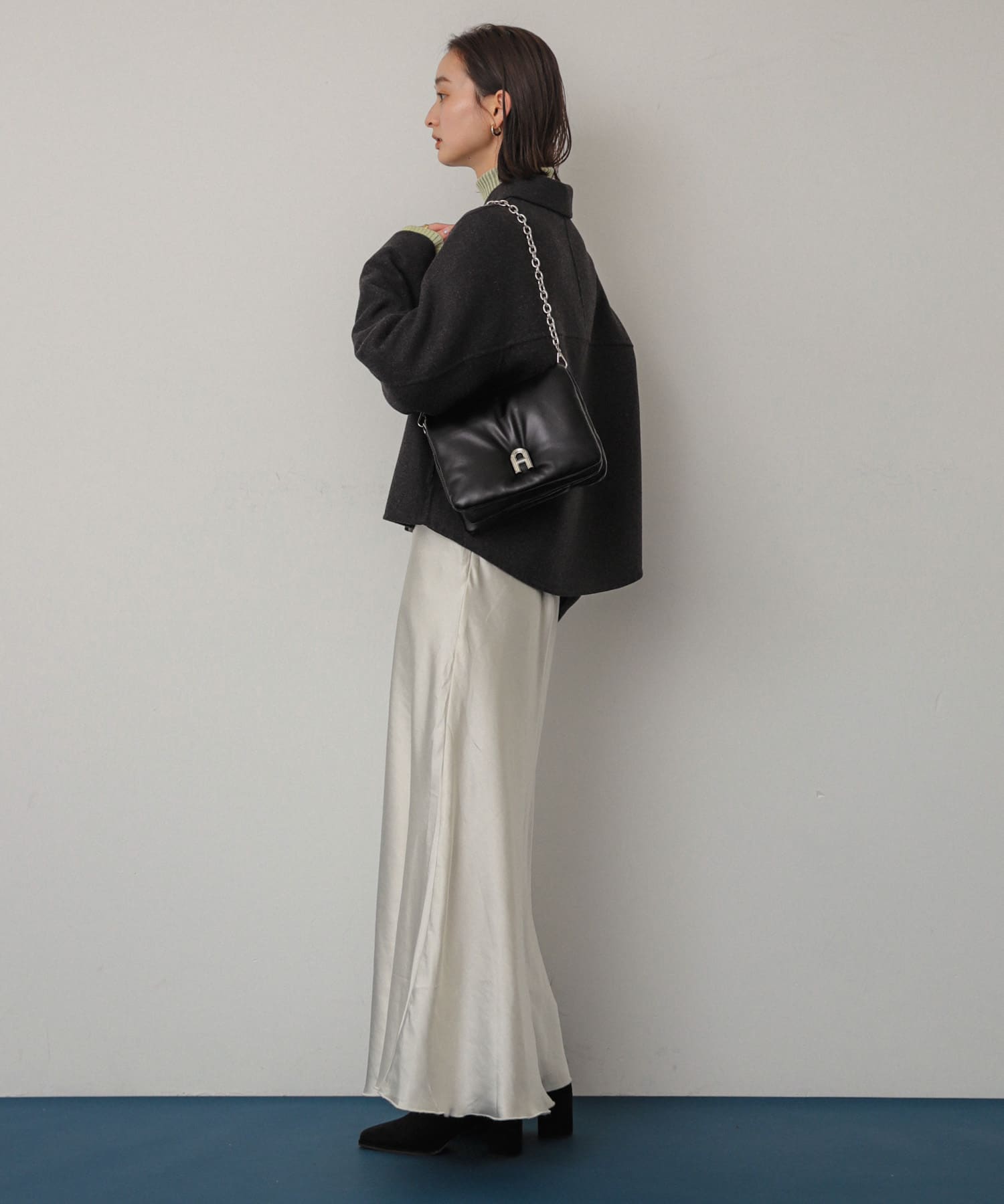 『一部WEB限定カラー』チェーンパフバッグ BLACK one