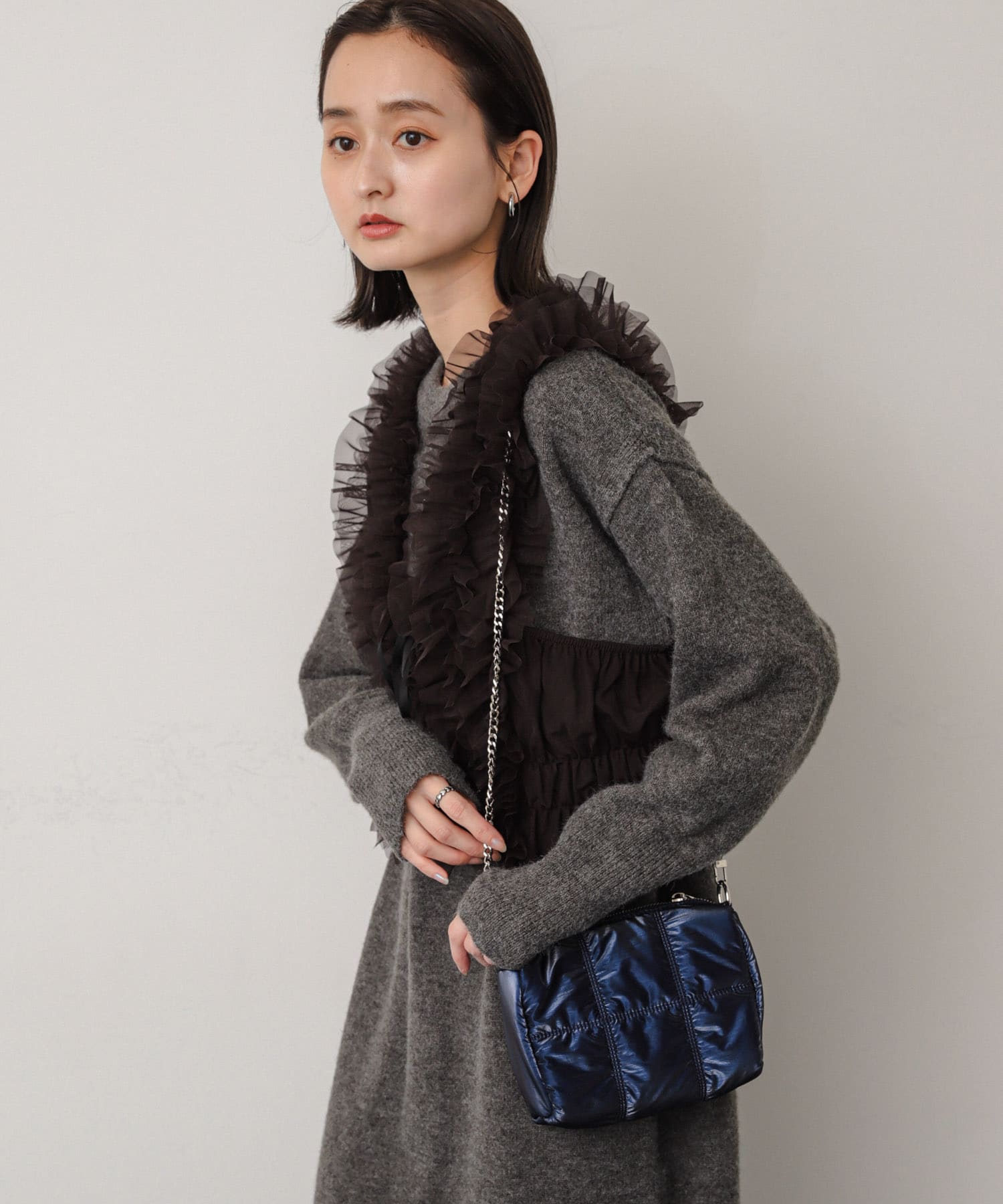 キルティングバッグ ROYAL BLUE one